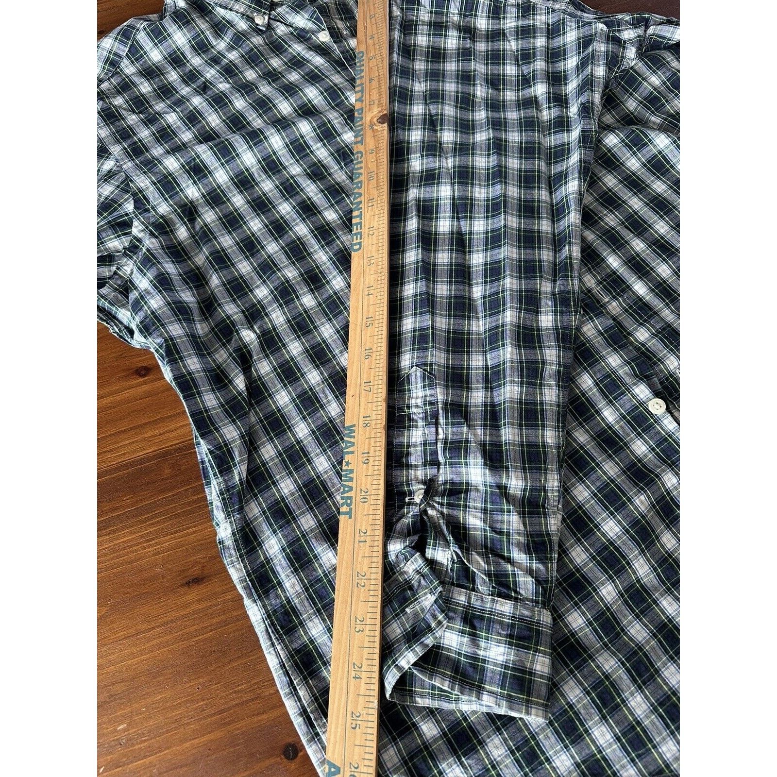 Ralph Lauren Ralph Lauren Classic Fit, Button Up LRG Blue w/Green Plaid Size US L / EU 52-54 / 3 - 9 Thumbnail