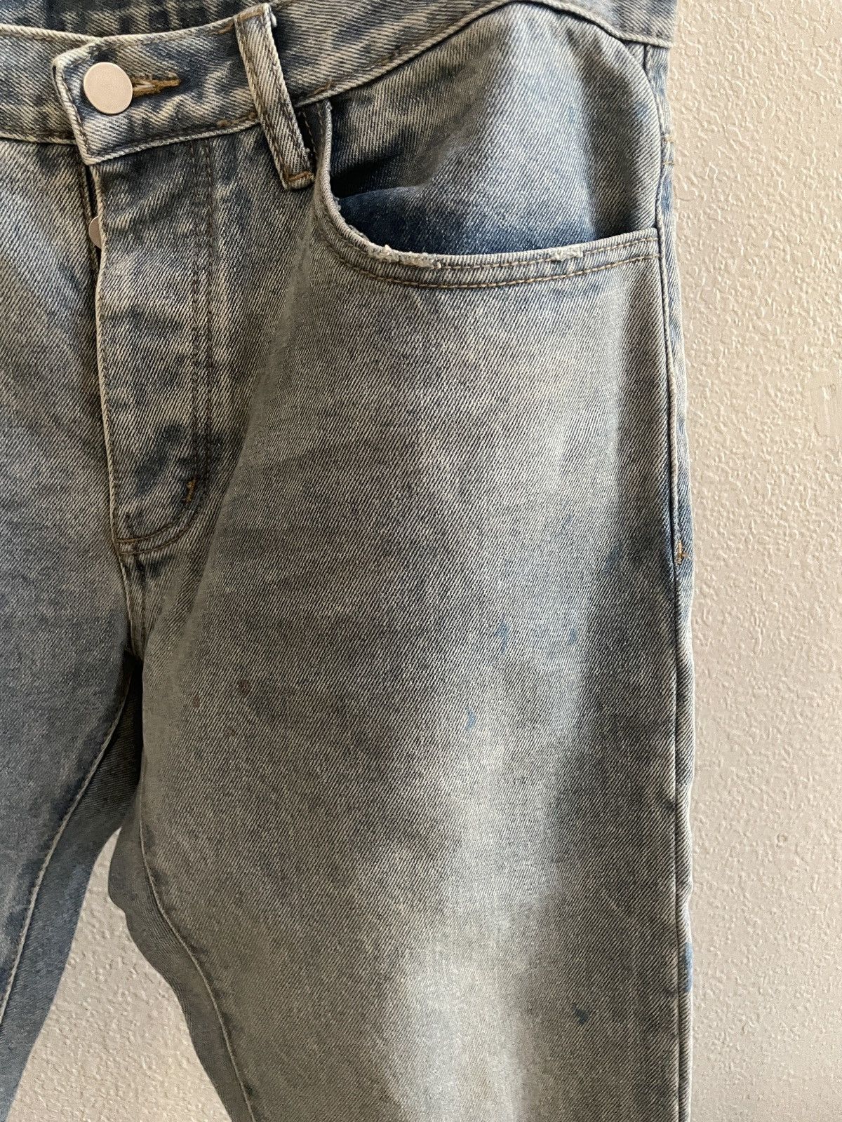 MNML MNML Light Denim Paint Splatter Flare Denim Size US 32 / EU 48 - 3 Thumbnail