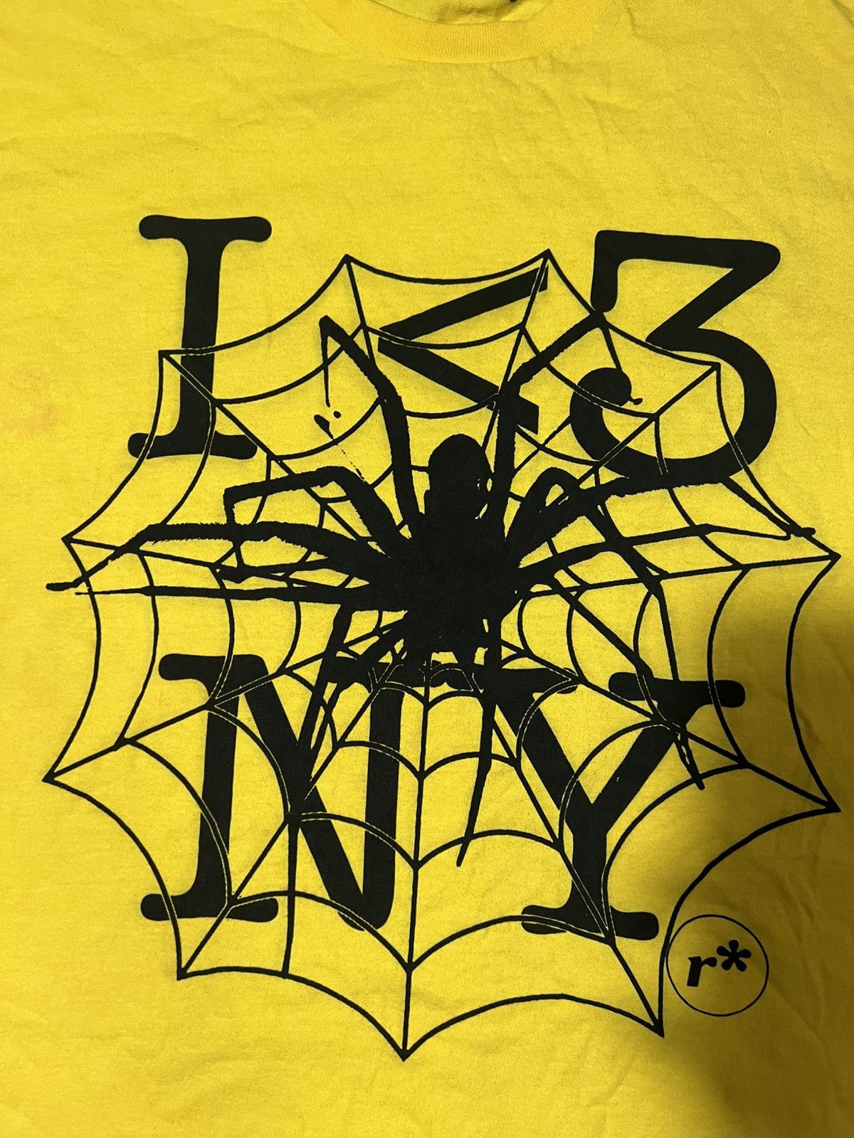 Sp5der I Love NY Spider Yellow Tee READ DESCRIPTION Size US XL / EU 56 / 4 - 2 Thumbnail