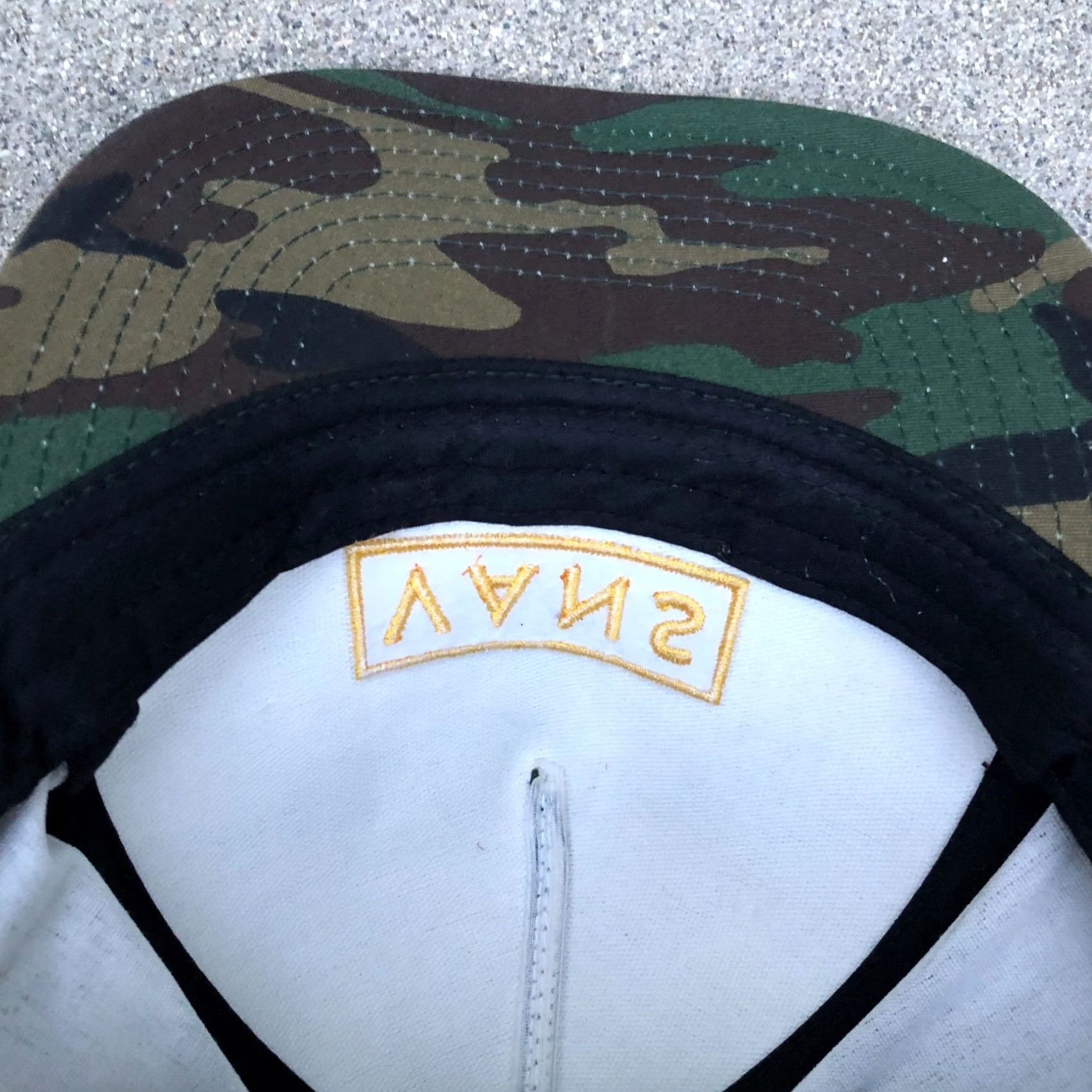 Vans VANS OFF THE WALL Snapback Hat Men's One Size Camo Green Adjustable Cap Size ONE SIZE - 4 Thumbnail