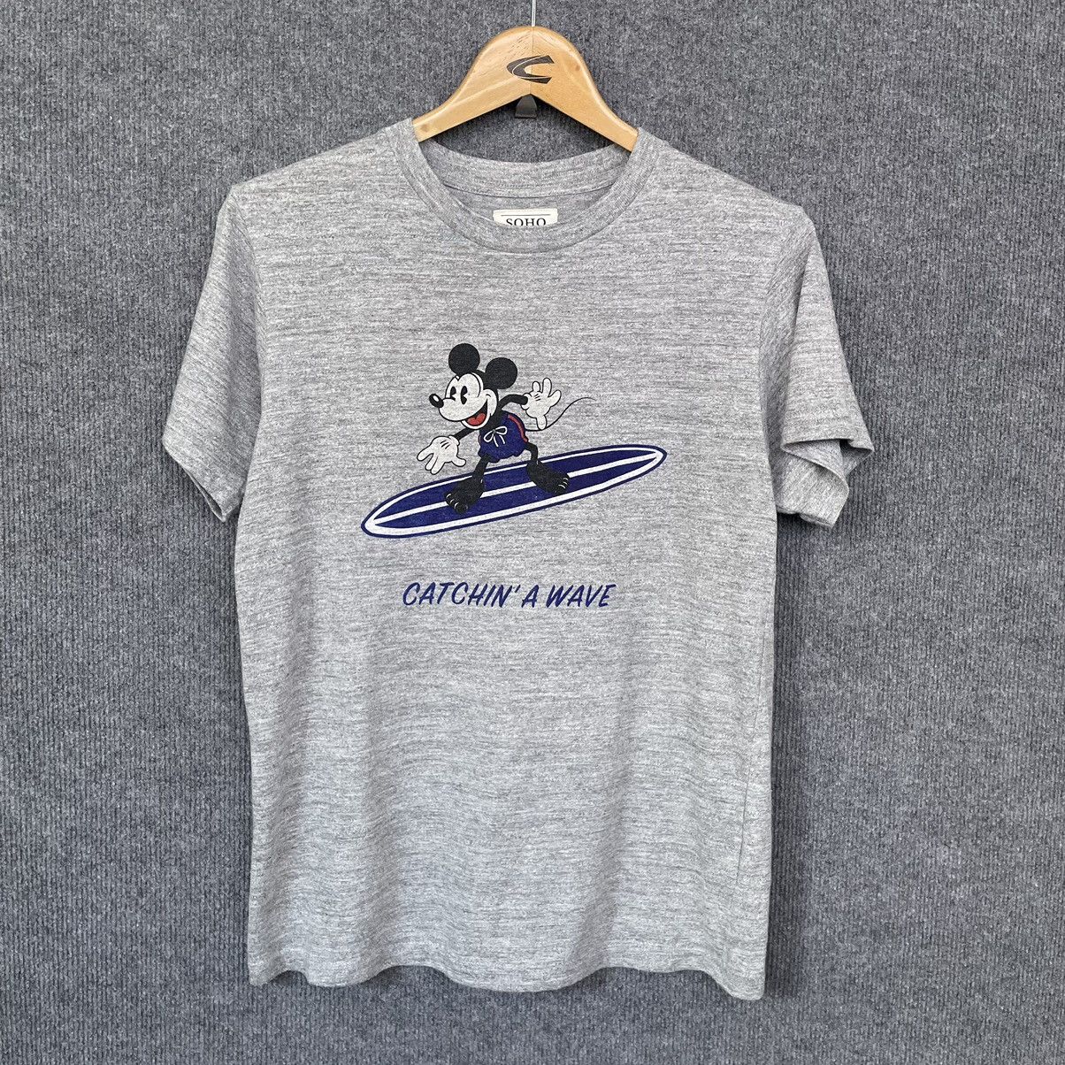 Disney × Japanese Brand Soho Uni-form x Mickey Mouse Catchin' A Wave Surf T Shirt Size US S / EU 44-46 / 1 - 1 Thumbnail