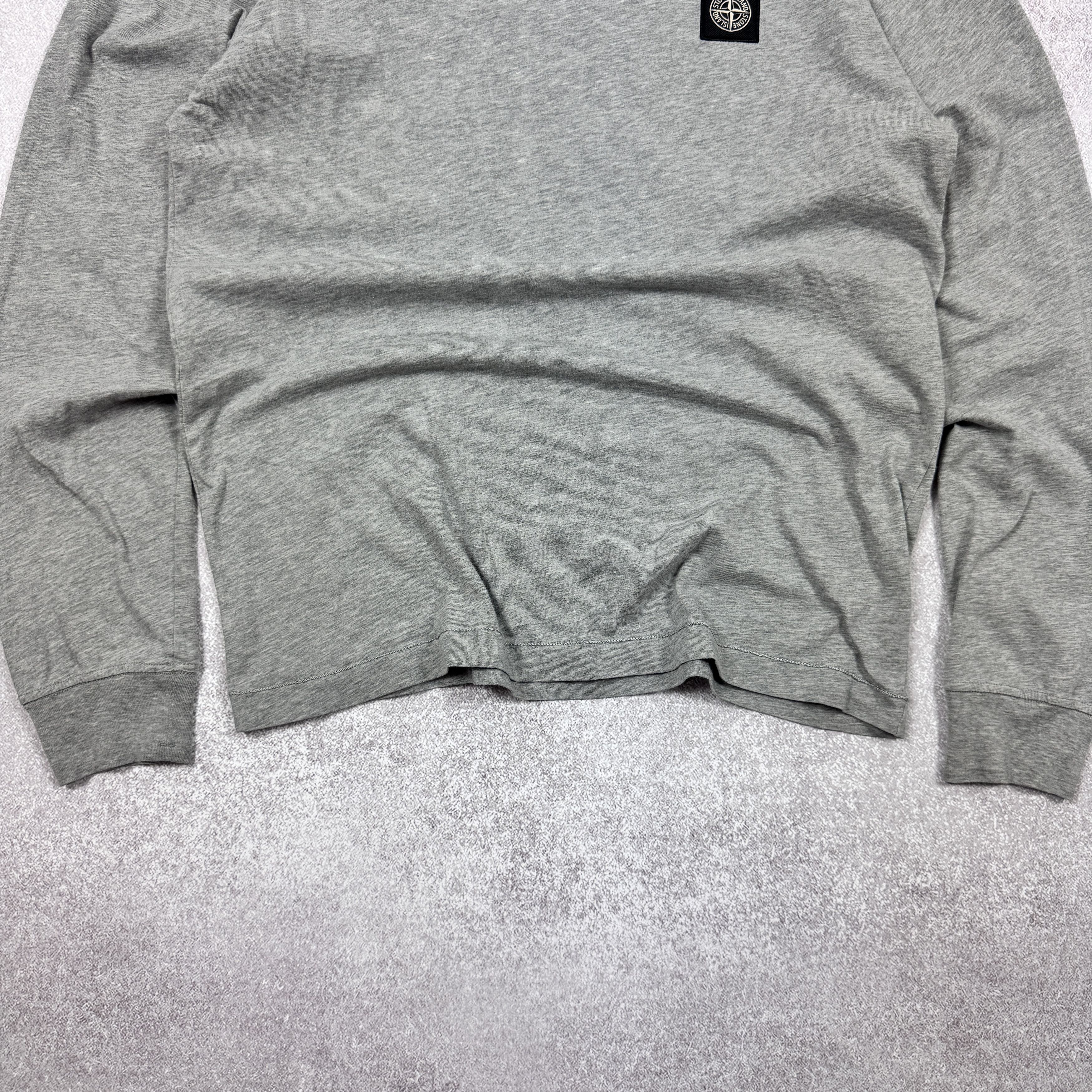 Stone Island Men`s Stone Island Patch Program Gray Longsleeve Tshirt Size US M / EU 48-50 / 2 - 3 Thumbnail