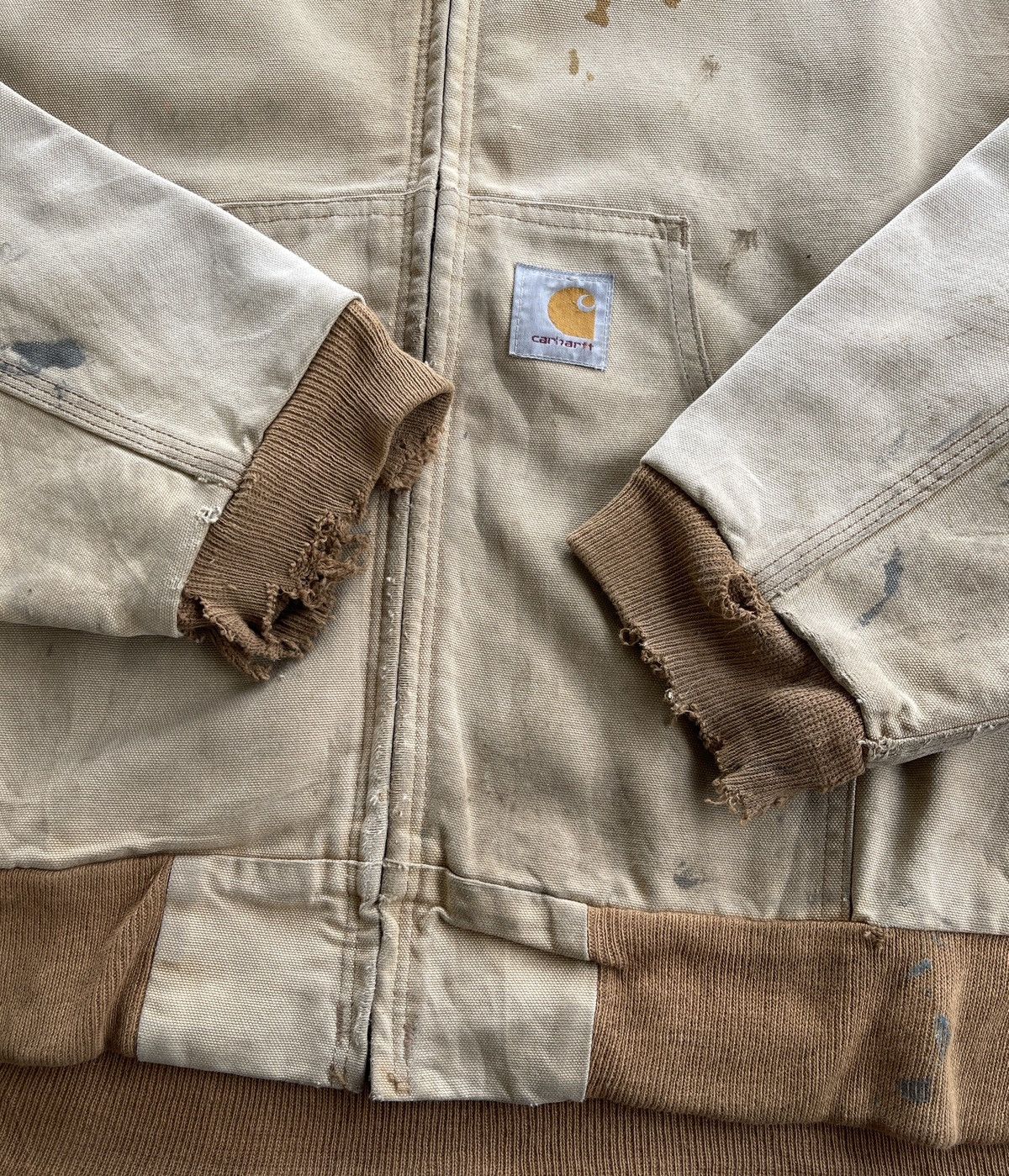 Carhartt Destroyed❗️Vintage 80s Carhartt Active Workwear Jacket Size US XXL / EU 58 / 5 - 21 Thumbnail