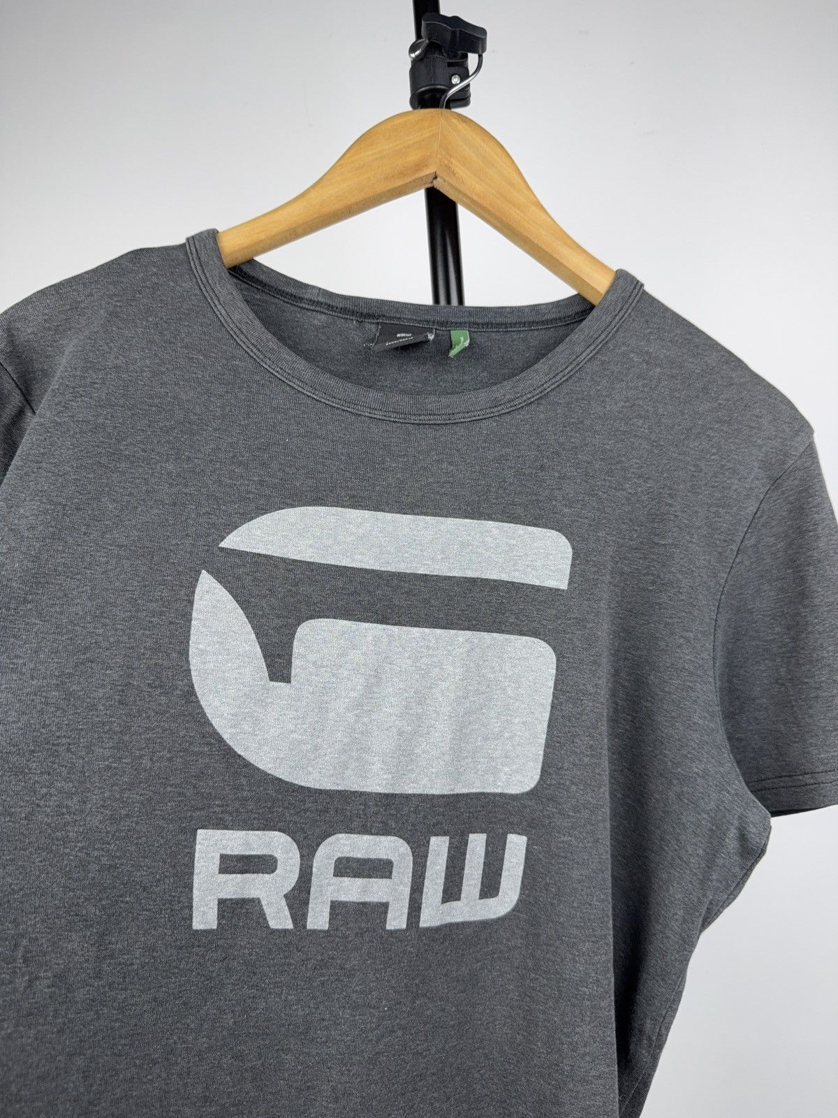G-Star 00s G-Star RAW Big Logo Tee Dark Grey Y2K Streetwear L Size US L / EU 52-54 / 3 - 3 Thumbnail