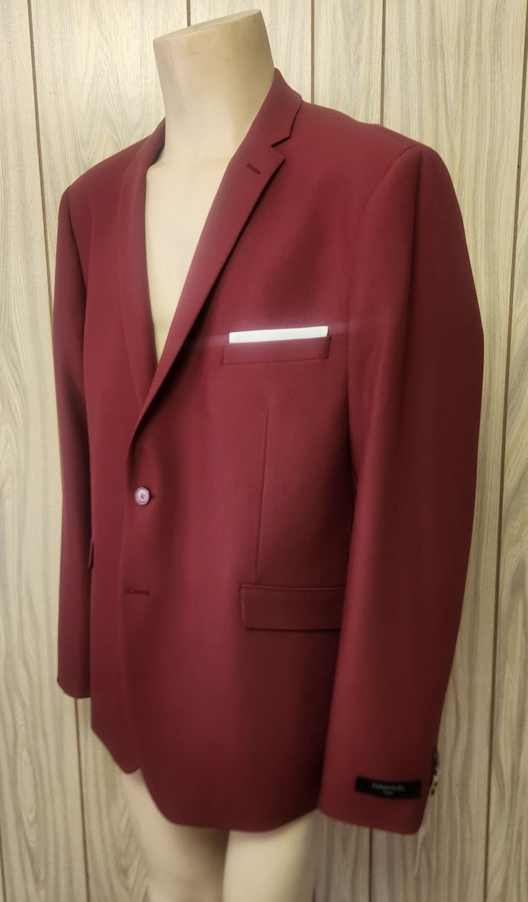 Other dark red sport coat 54R Emmanuel Italy NWT Size 54R - 2 Thumbnail