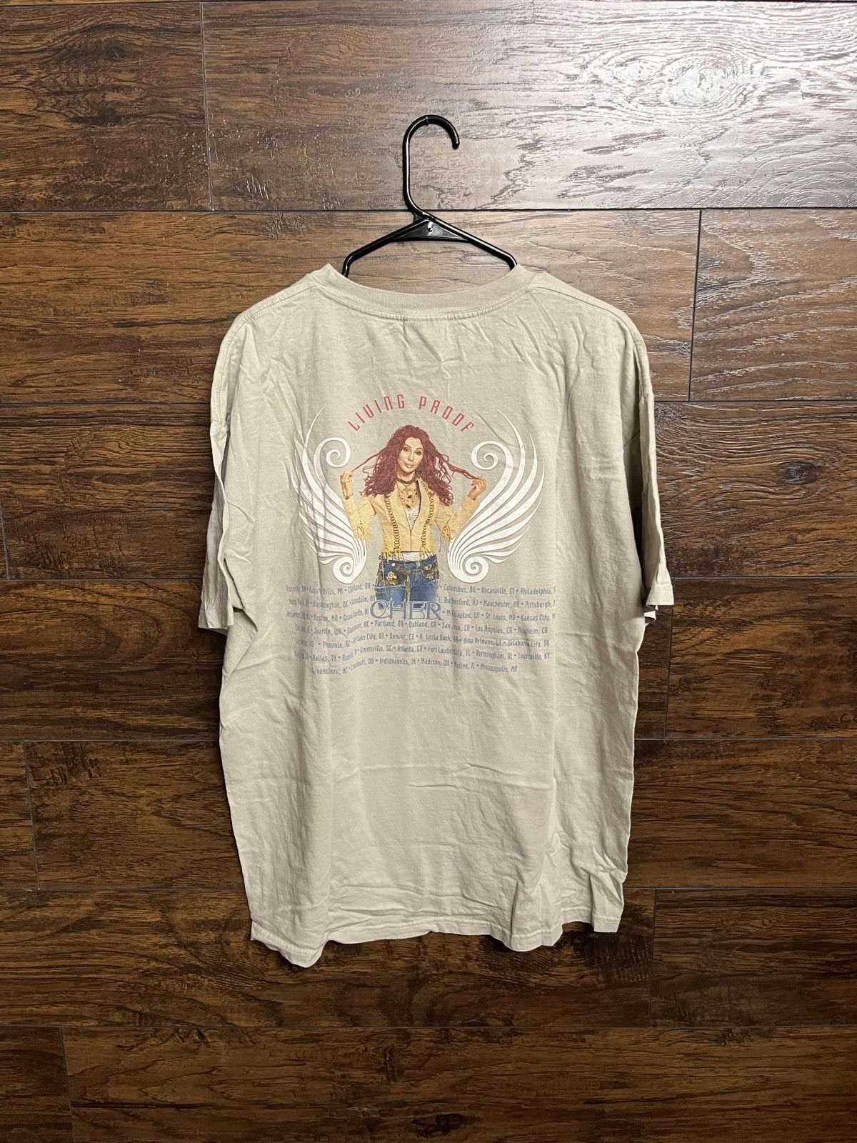 Designer Vintage Cher Living Proof Tour T-shirt Farewell Tour Shirt Size US L / EU 52-54 / 3 - 2 Thumbnail