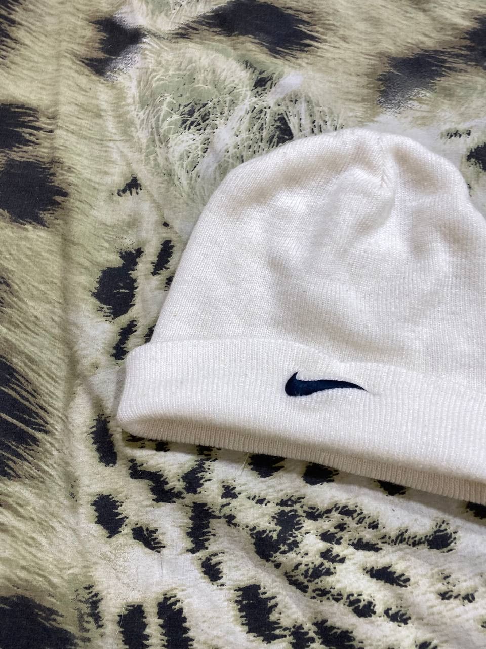 Nike Hats whtie Vintage Nike big logo Y2K Streetwear Size ONE SIZE - 5 Thumbnail