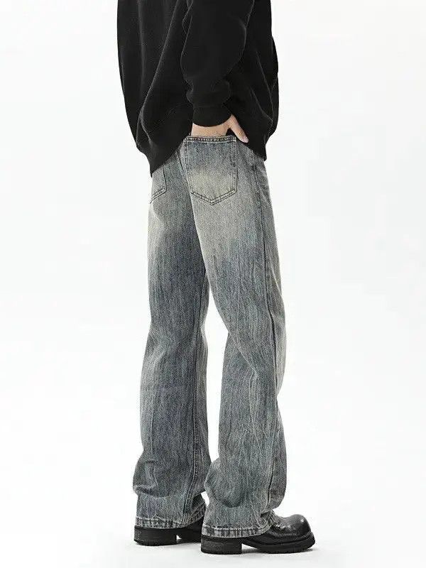 Japanese Brand Retro loose straight leg high street jeans Size US 30 / EU 46 - 5 Thumbnail