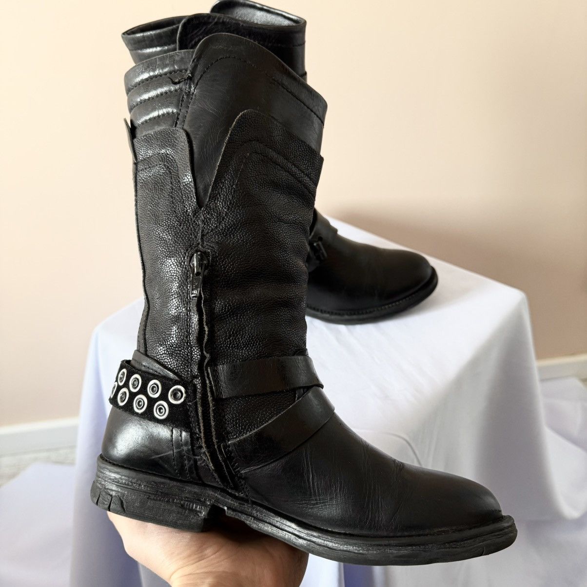 A.S.98 Avantgarde A.S.98 Guidi Yohji Yamamoto Style Biker Boots Size US 6 / IT 36 - 8 Thumbnail