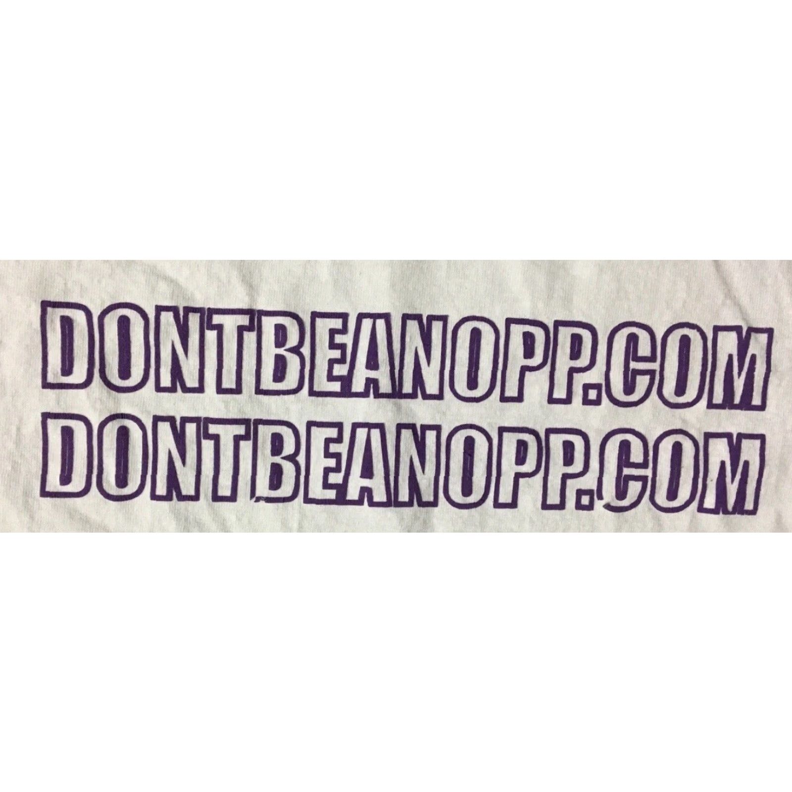 Bell VINTAGE Dont Be An Opp Belly DMX Nas All Over Print Shirt L White Hip Hop 80s 90s Grunge USA NYC Rap Tee Mens Shirt L Size US L / EU 52-54 / 3 - 4 Thumbnail