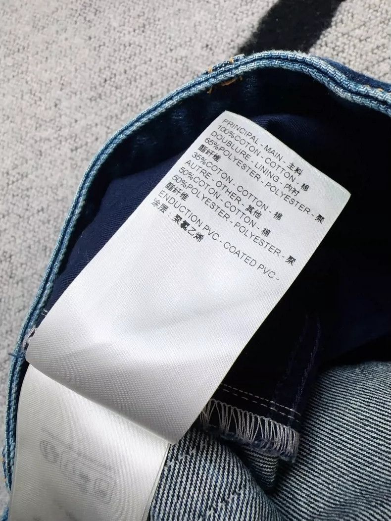 Louis Vuitton LOUIS VUITTON Blue Patchwork Jeans 2504-Nextarrow Size 37" - 7 Thumbnail