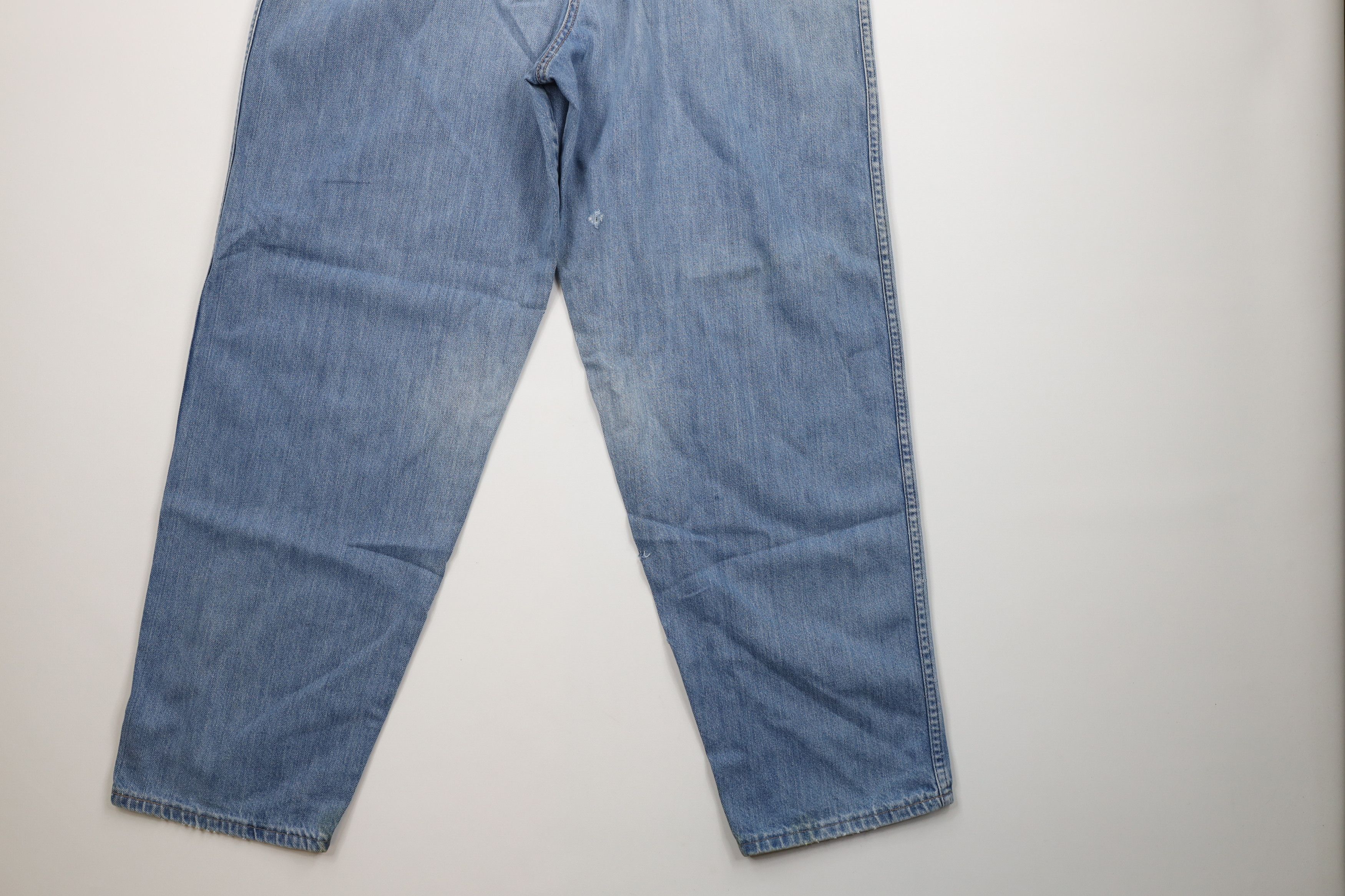 Vintage Vintage 90s Streetwear Pleated Baggy Loose Fit Denim Jeans Size US 34 / EU 50 - 13 Thumbnail