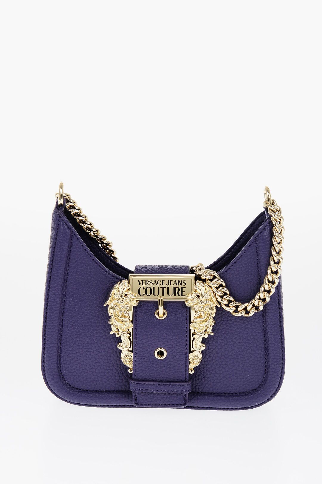 og1mm0524 Size-OS Leather Hobo Bag in Purple