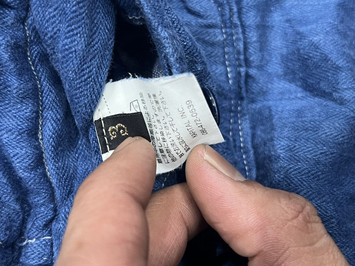 Kapital KAPITAL Indigo Workwear Shirt Size US XL / EU 56 / 4 - 7 Thumbnail