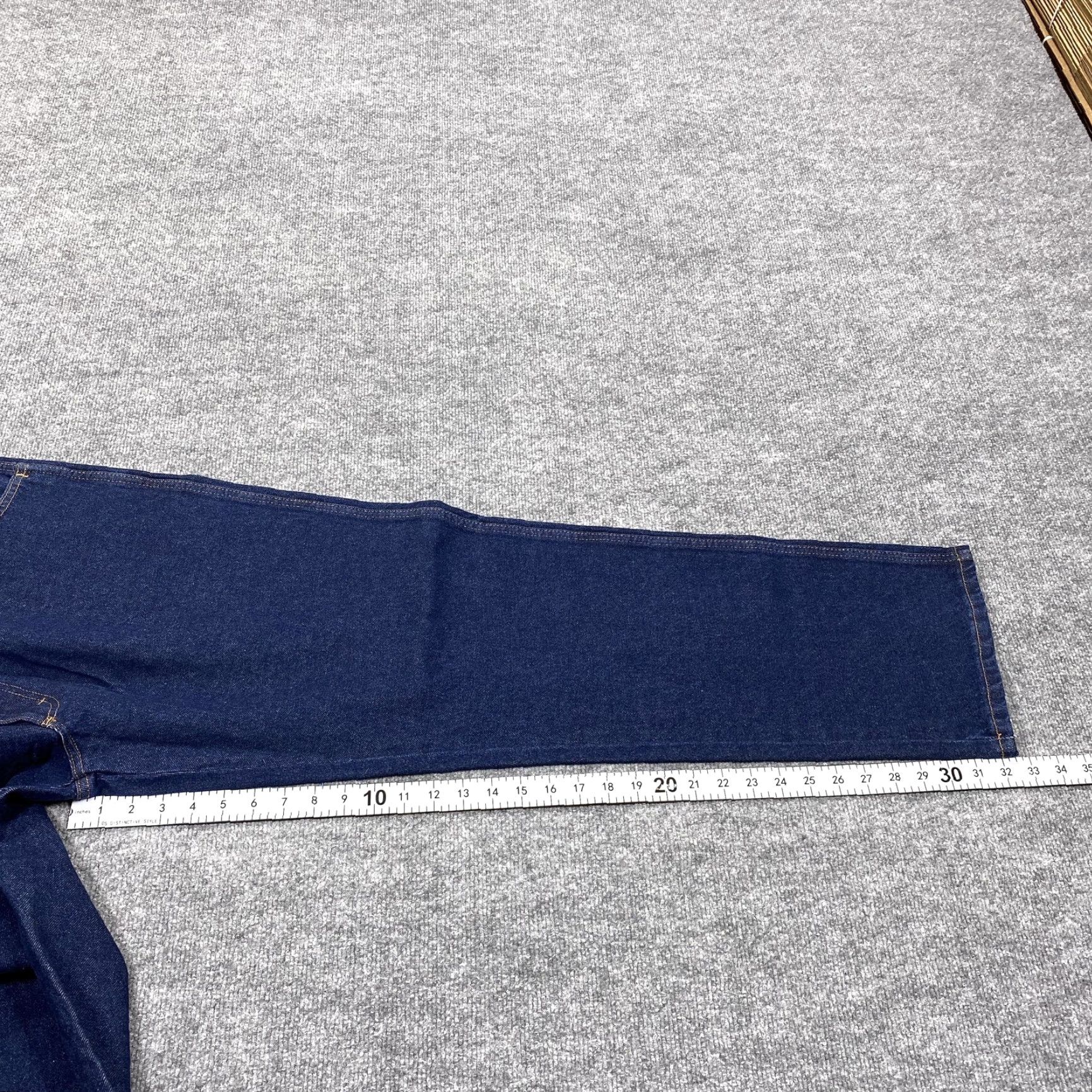 Denime Rustler Jeans Mens 36x30 Blue Regular Fit Straight Leg Denim Dark Wash 5 Pocket Size US 36 / EU 52 - 5 Thumbnail