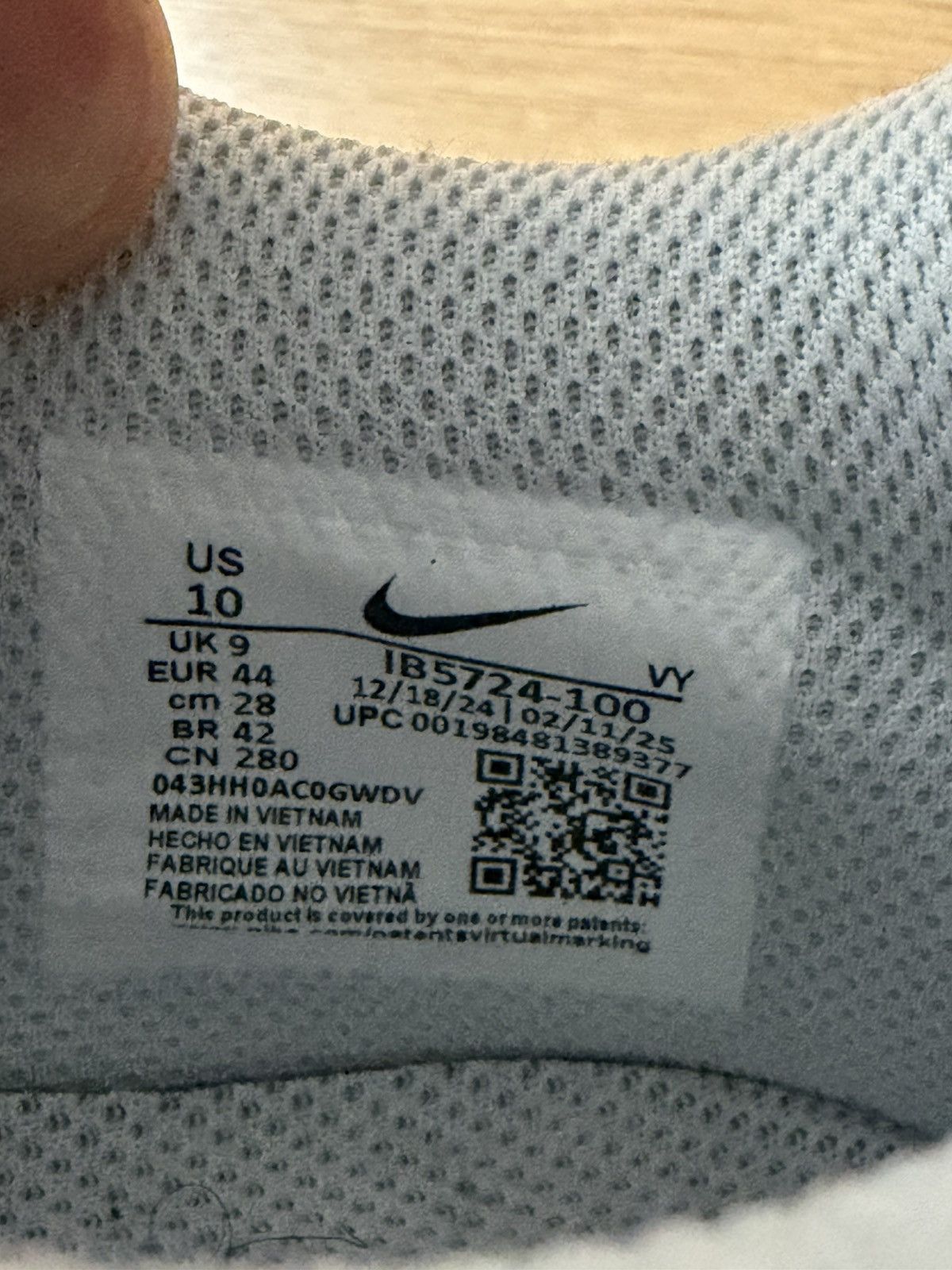 Nike Nike Air Force 1 Breathable Cushioned Invisible Size US 10 / EU 43 - 5 Thumbnail