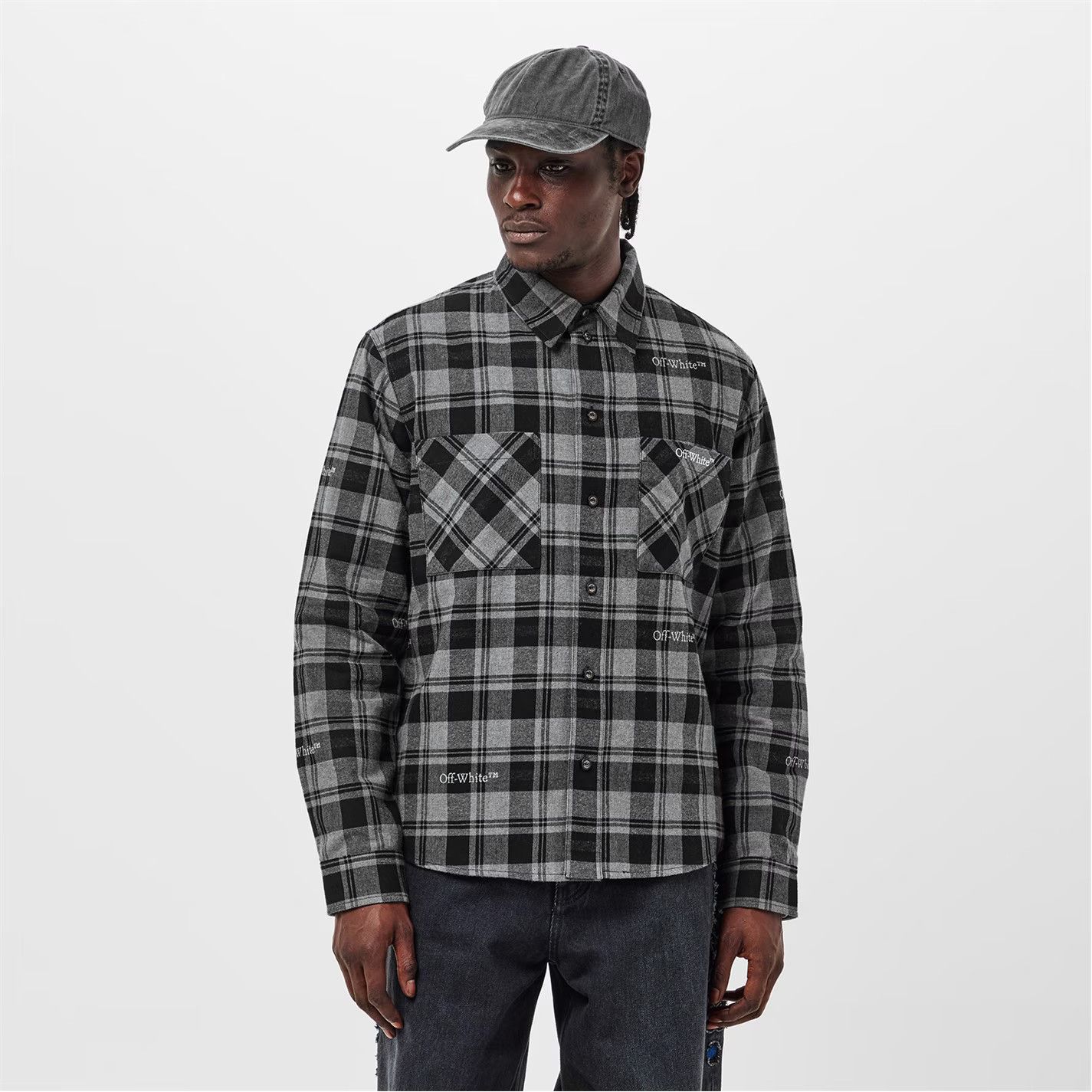 Off-White o1g2r1mq0326 Long Sleeve Shirt in Black Size US L / EU 52-54 / 3 - 4 Thumbnail