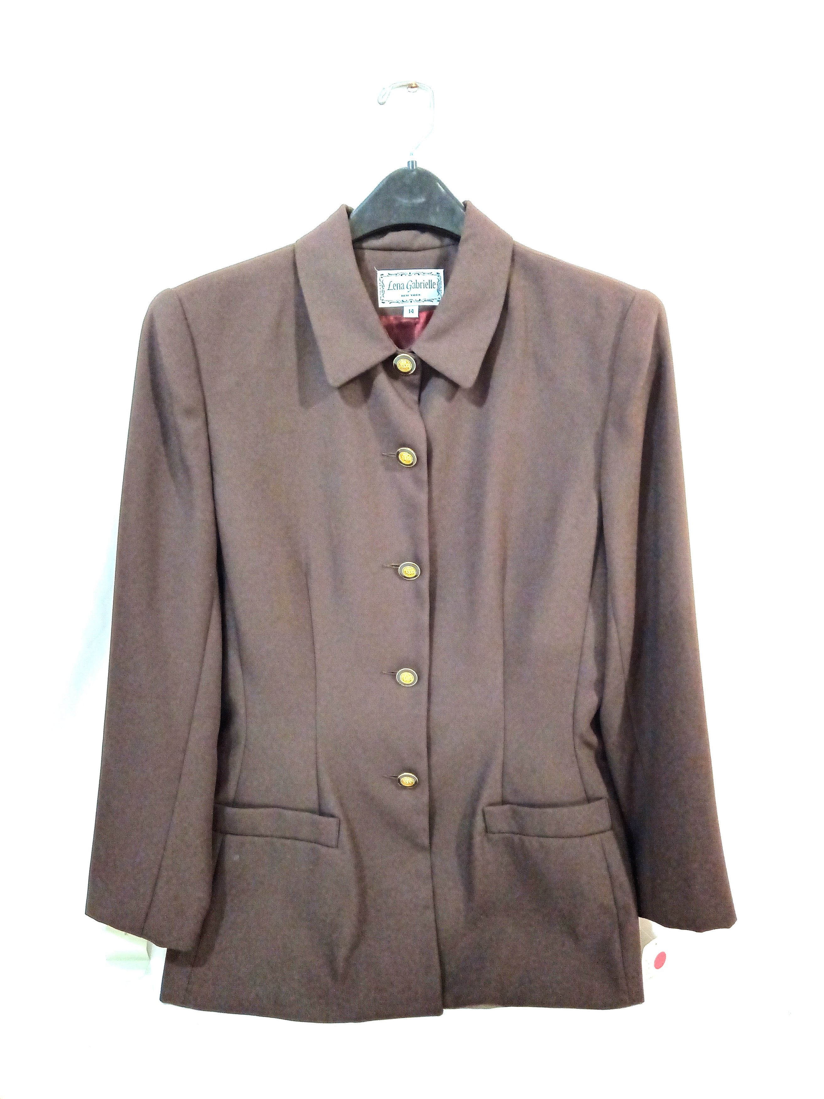 Other Lena Gabrielle Suit Size 14 Fits L Vintage Women Blazer Size XL / US 12-14 / IT 48-50 - 1 Thumbnail