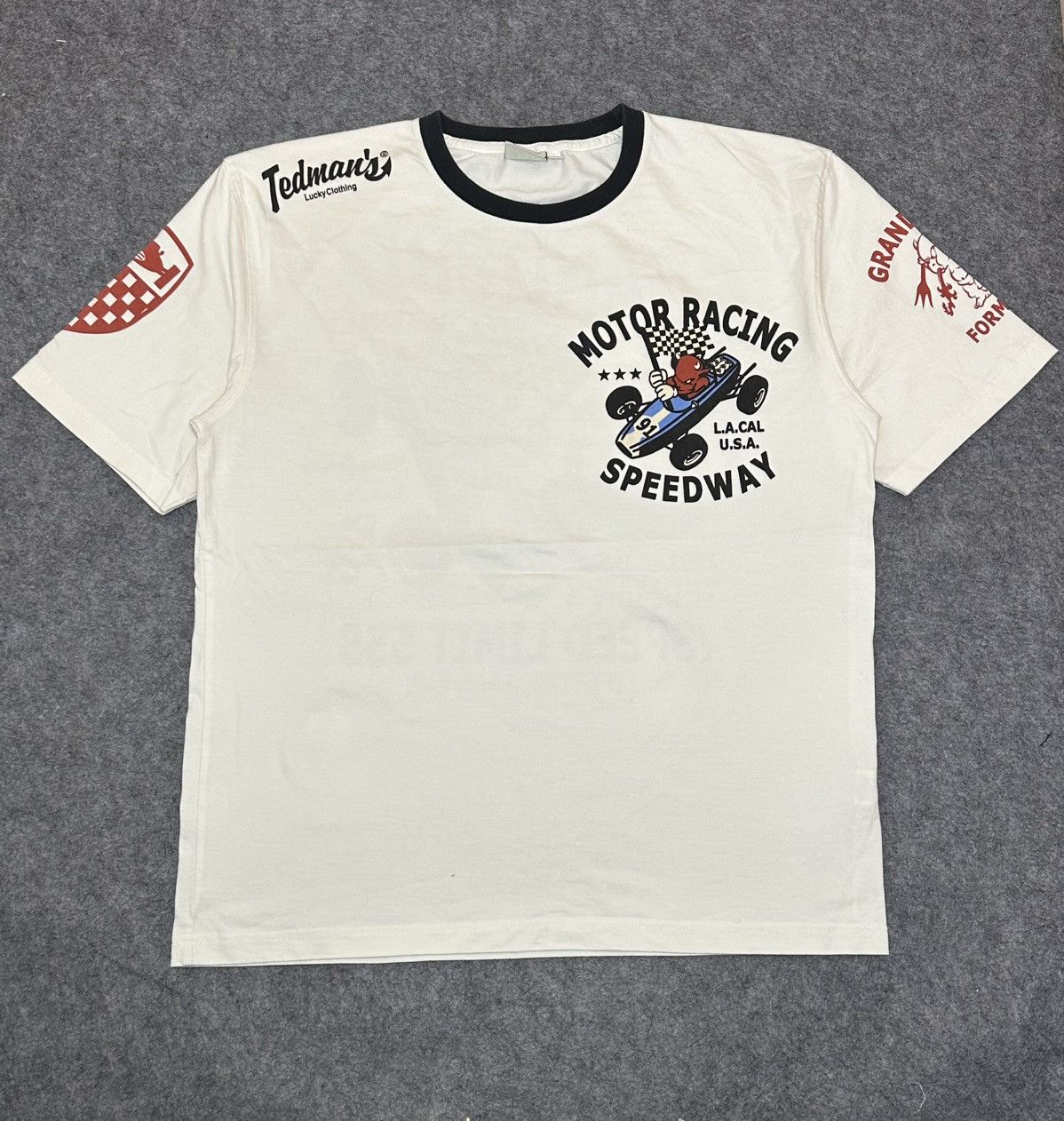 Tedman Tedman's Lucky Clothing motorsport graphic t-shirt. Size US S / EU 44-46 / 1 - 3 Thumbnail