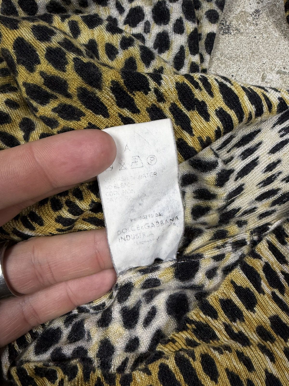 Dolce & Gabbana Vintage 2000s Dolce & Gabbana Leopard Print Cashmere Sweater Size S / US 4 / IT 40 - 11 Thumbnail