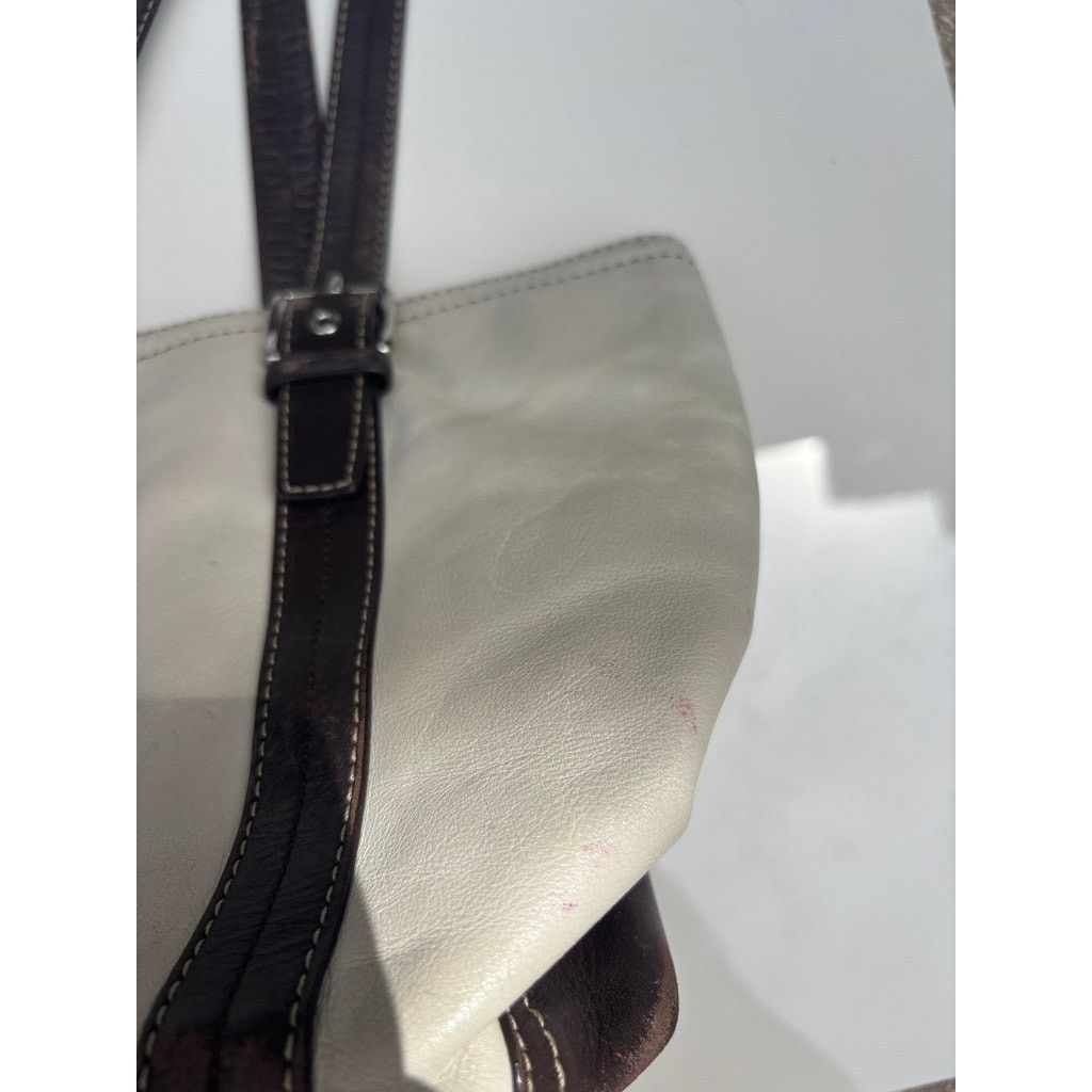 Coach Vintage COACH Hampton Small White Leather Tote Bag Size ONE SIZE - 7 Thumbnail