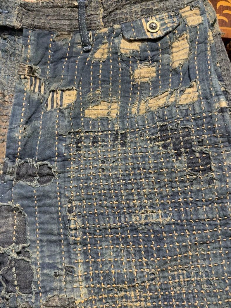 Kapital Kapital Kapital Boro Denim Shorts XL - Limited Edition-250 Size US 36 / EU 52 - 4 Thumbnail