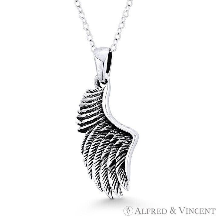 Other Angel's Wing Charm 29x12.5mm Oxidized Pendant Size ONE SIZE - 1 Preview