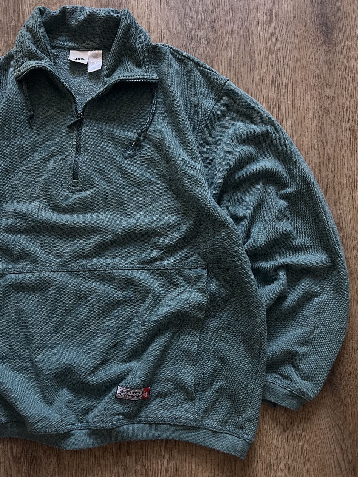 Nike × Vintage Sweatshirt Nike Vintage 1/4 Zip Rare 90s Drip Size US L / EU 52-54 / 3 - 3 Thumbnail