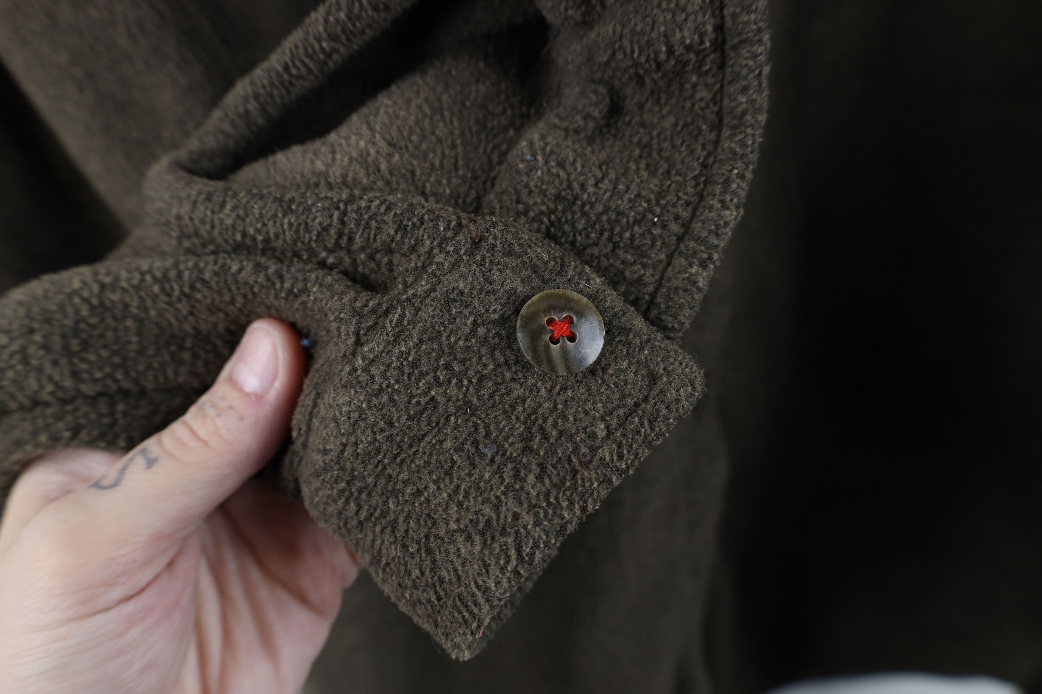Eddie Bauer Vintage 90s Eddie Bauer Collared Fleece Button Shirt Brown Size XL / US 12-14 / IT 48-50 - 7 Thumbnail