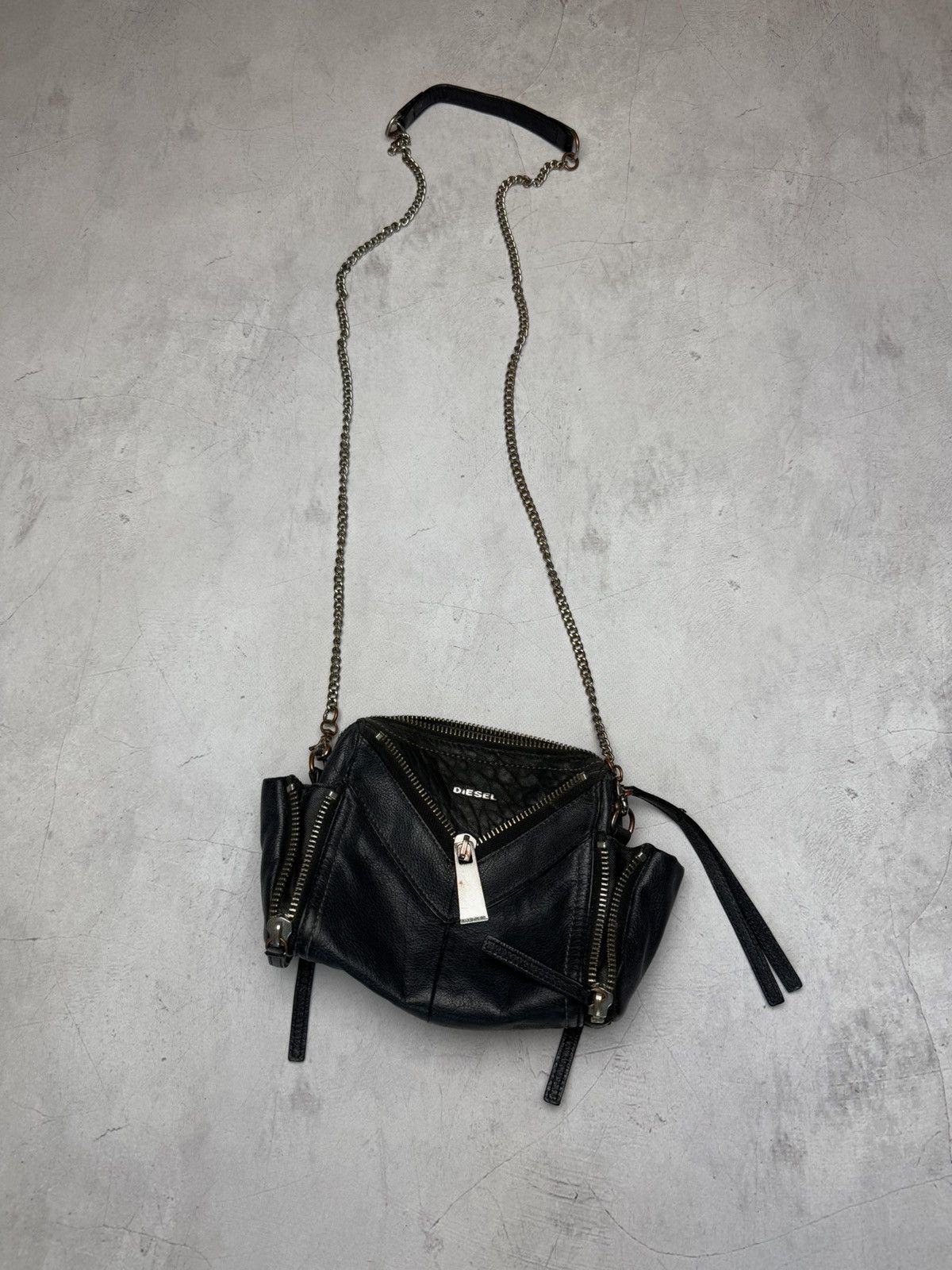Diesel × Vintage Diesel Bag Leather Y2K Vintage Size ONE SIZE - 2 Thumbnail