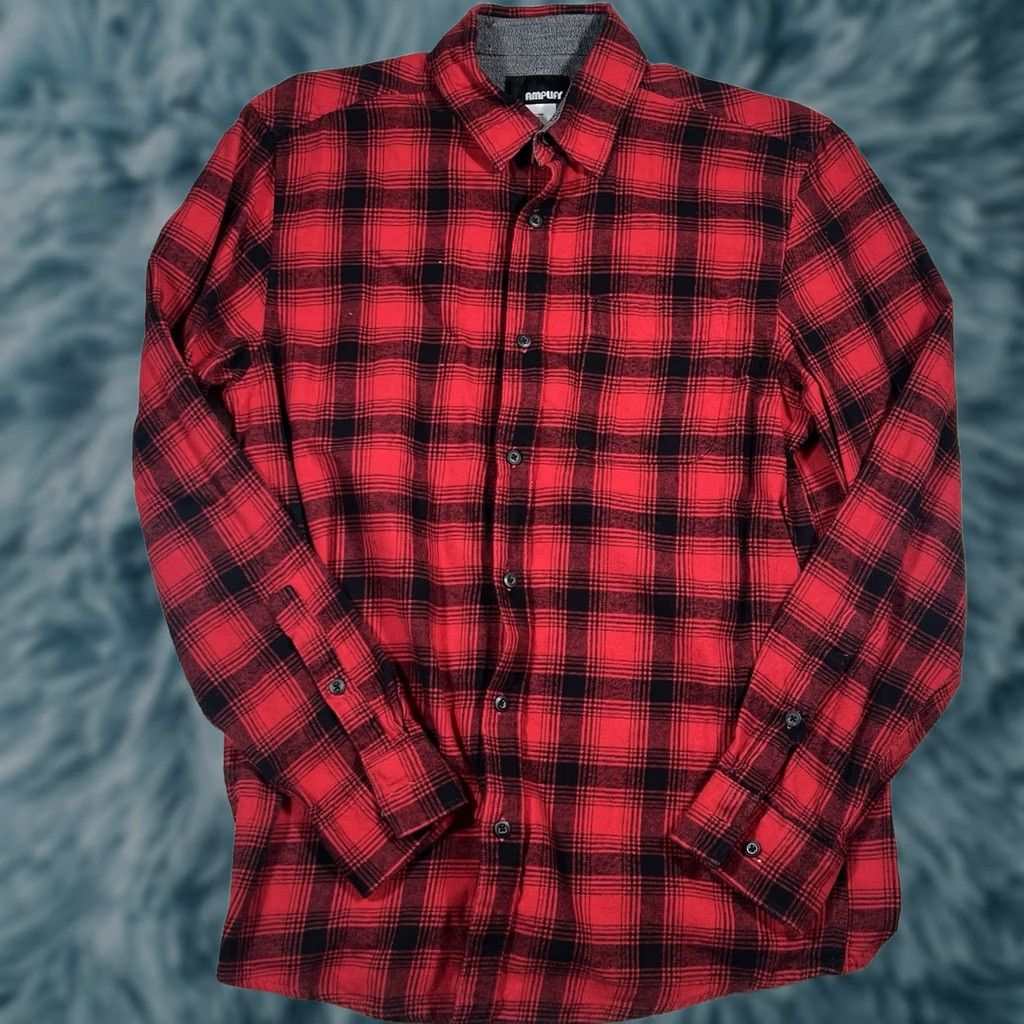 Brandblack VINTAGE Women’s Amp Buffalo Plaid Flannel Red And Black Flannel Shirt Button-Up M Women Red Plaid Medium Size M / US 6-8 / IT 42-44 - 1 Thumbnail