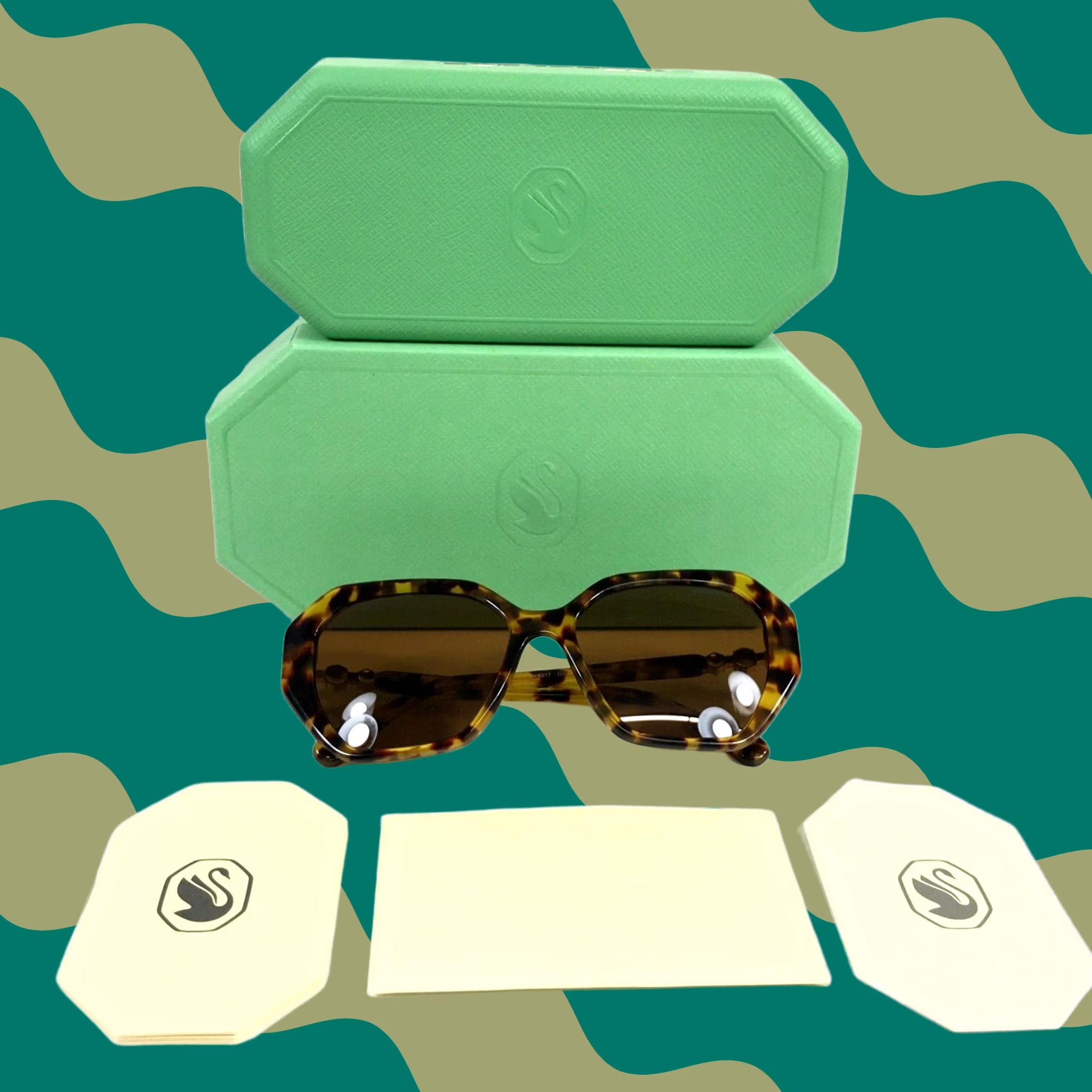 Swarovski Sunglasses SK6017 100473 Tortoise Butterfly w  display picture 1