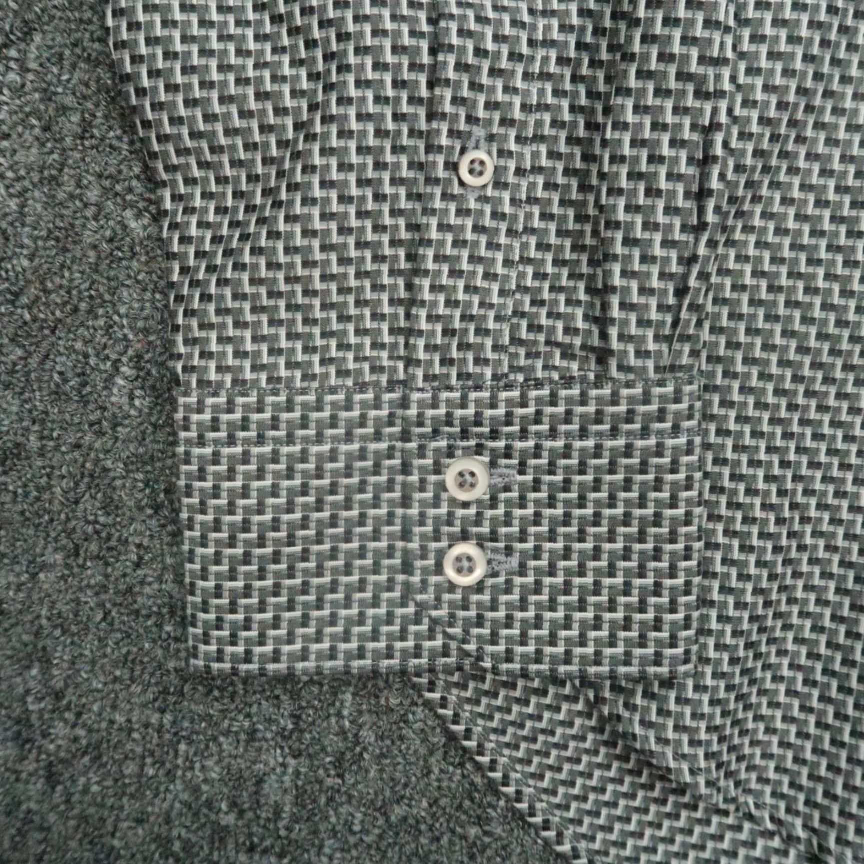Robert Graham Robert Graham Shirt Mens XXL Black Gray Classic Abstract Flip Cuff Long Sleeve Button-Up Size US XXL / EU 58 / 5 - 4 Thumbnail
