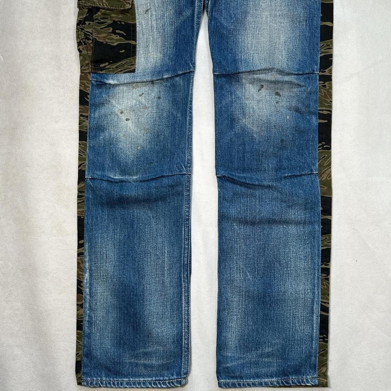 Hysteric Glamour Hysteric Glamour 2009 Tiger Camo Split Denim Jeans Size US 28 / EU 44 - 2 Thumbnail