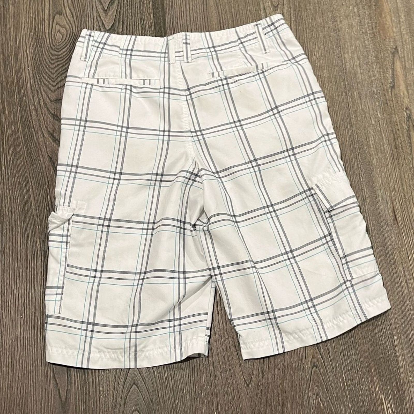 Tony Hawk Tony Hawk White Blue Plaid Board Swim Shorts Size 29 Size US 29 - 5 Thumbnail