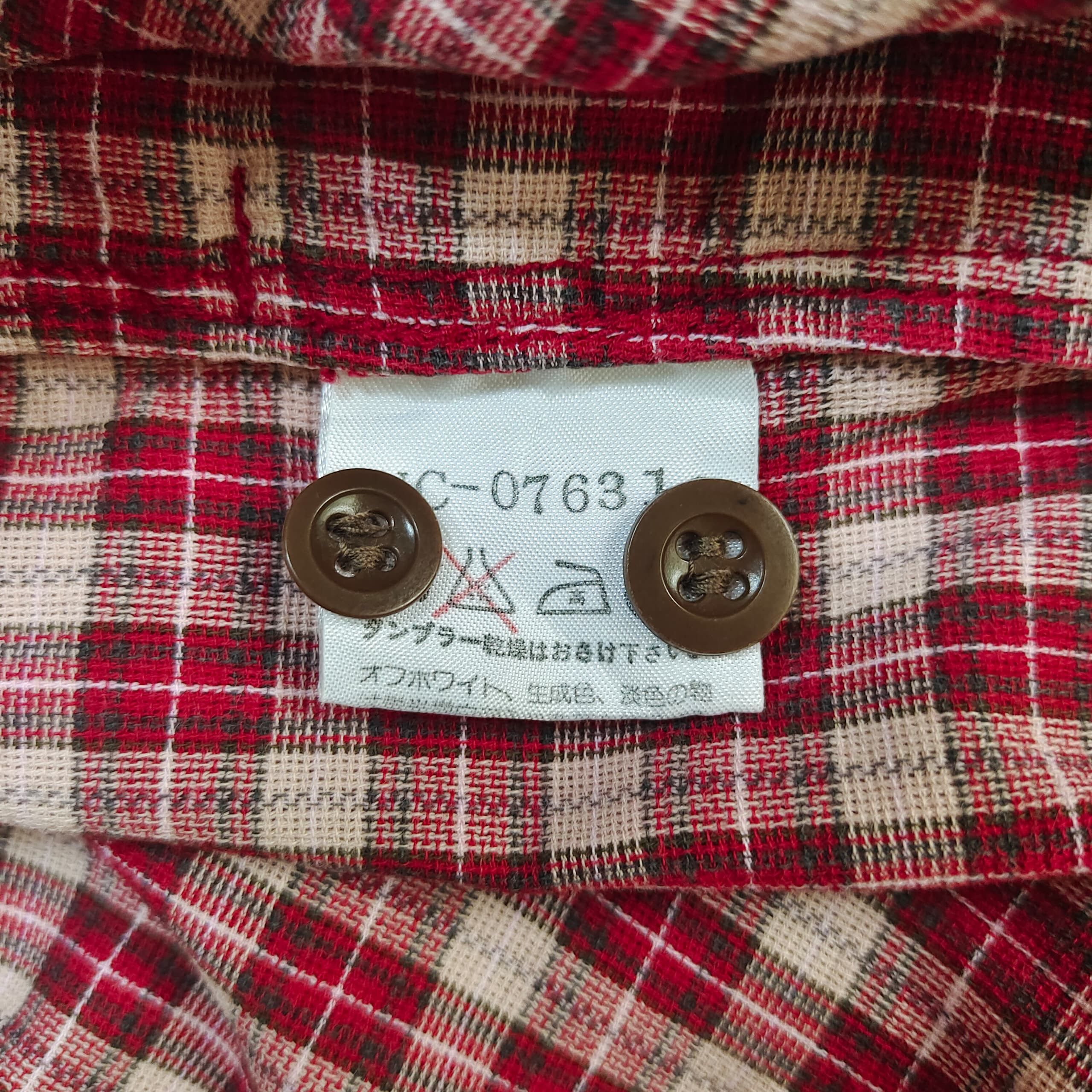 Nigel Cabourn Vintage Nigel Cabourn Authentic Red Gingham Half-Zip Smock Size US L / EU 52-54 / 3 - 12 Thumbnail