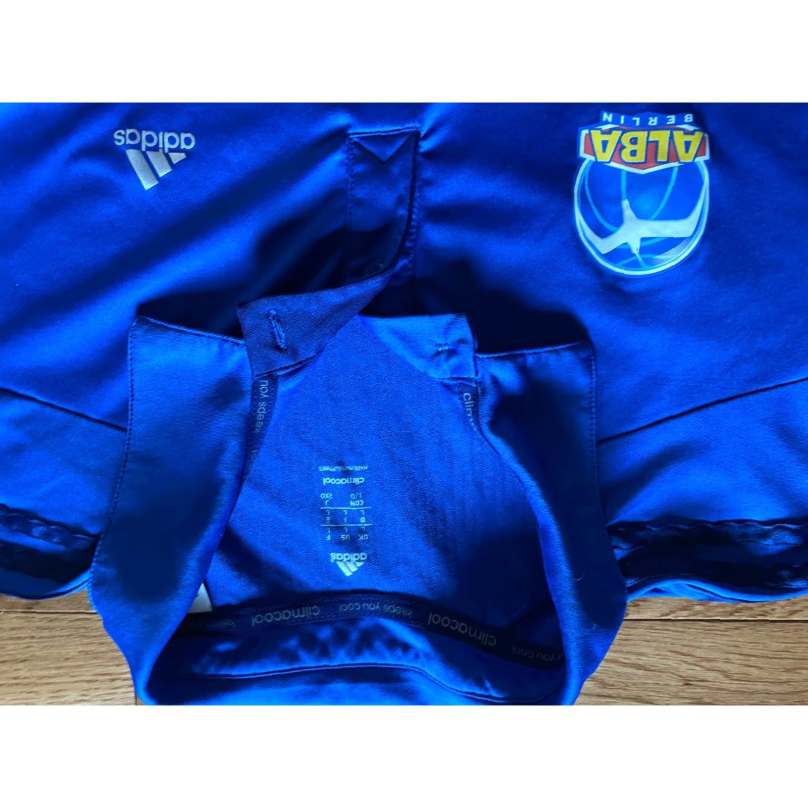 Adidas Adidas Blue Alba Berlin Germany Basketball Polo Shirt Jersey Mens Size L Size US L / EU 52-54 / 3 - 3 Thumbnail