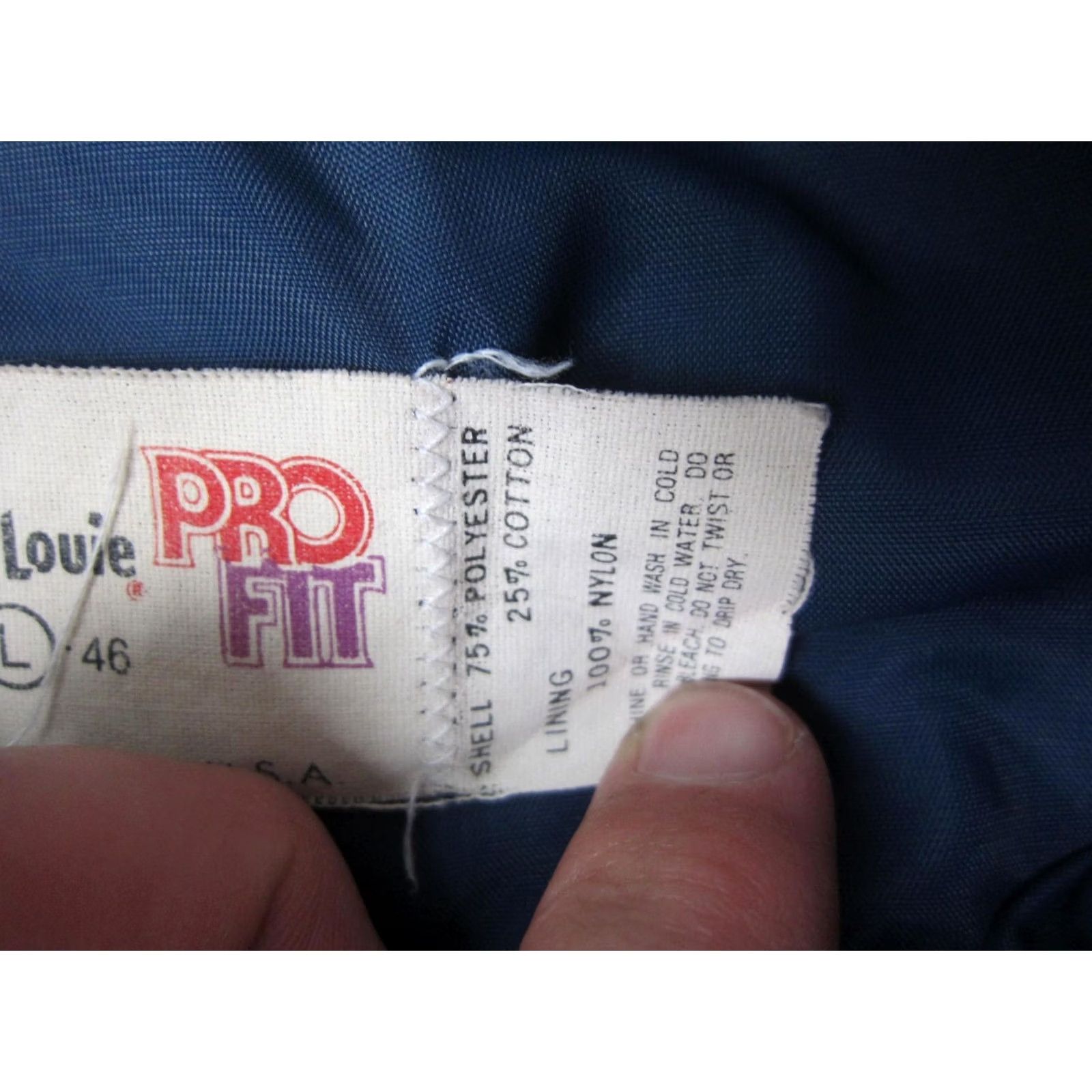 Vintage VINTAGE King Louie US Navy Tomahawk Cruise Missile Bomber Jacket Mens L Blue Size US L / EU 52-54 / 3 - 7 Thumbnail