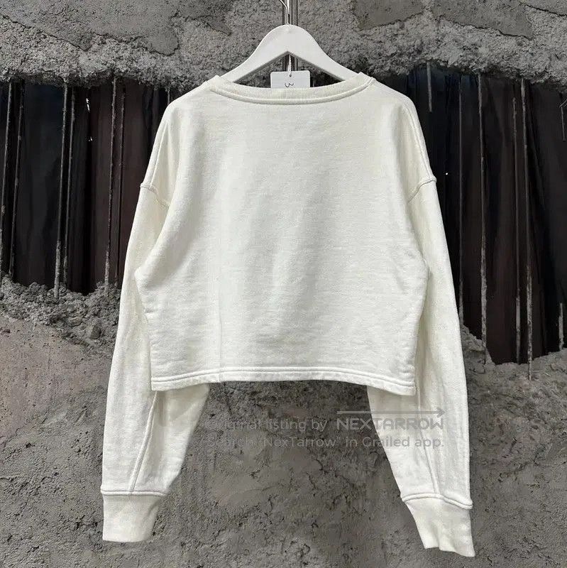 Chanel Chanel Cropped White Long Sleeve Sweatshirt . Size S / US 4 / IT 40 - 2 Thumbnail
