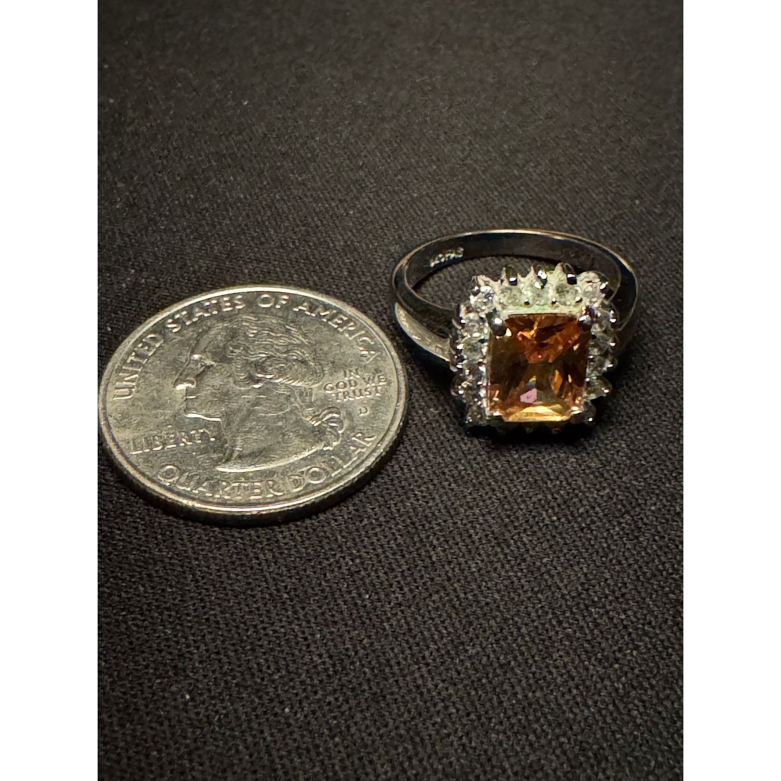 Other 925 Sterling Silver FAS Tourmaline Ring Size 7 Size ONE SIZE - 4 Thumbnail