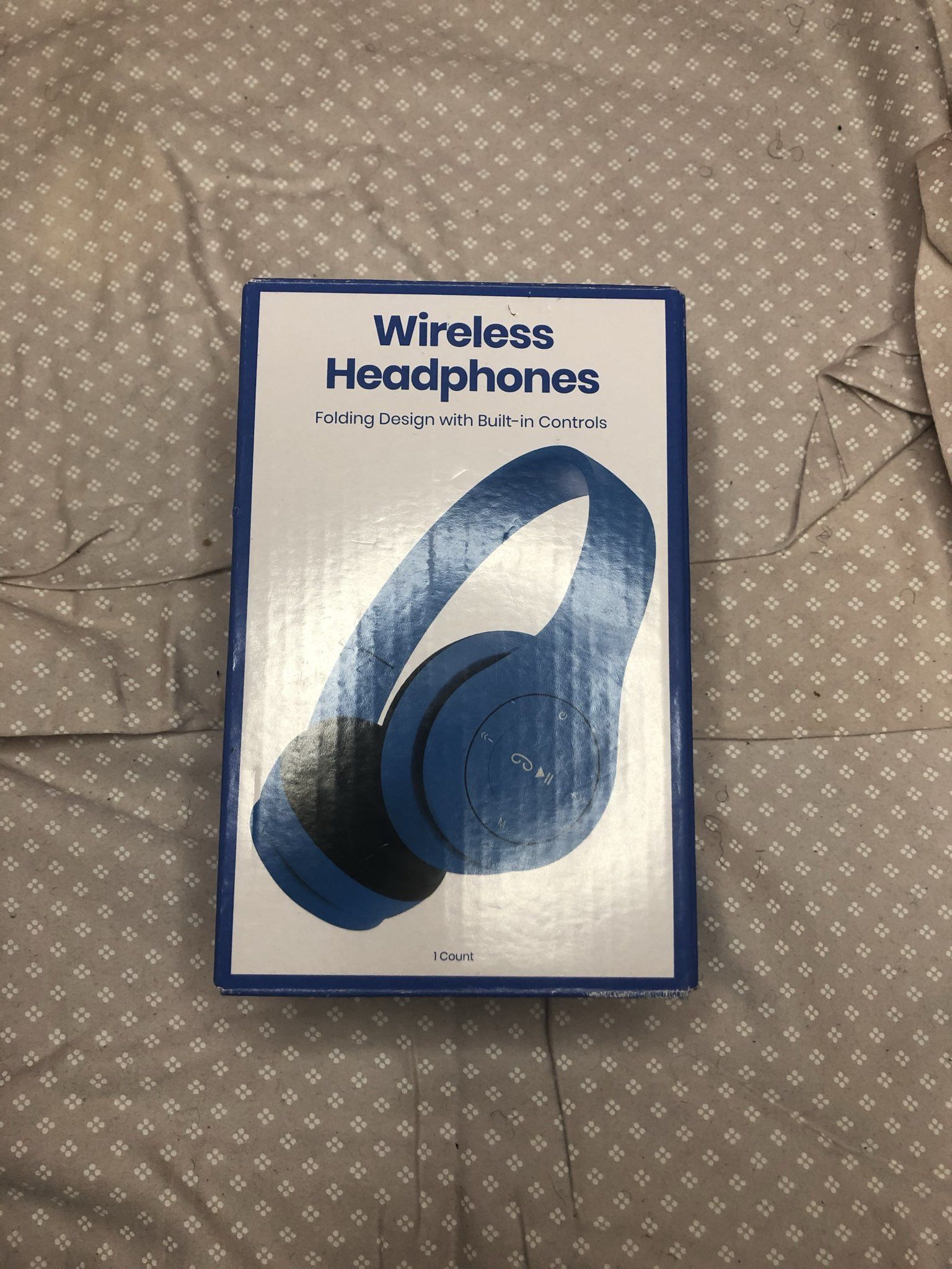Other Blue Wireless Folding Headphones Size ONE SIZE - 1 Thumbnail