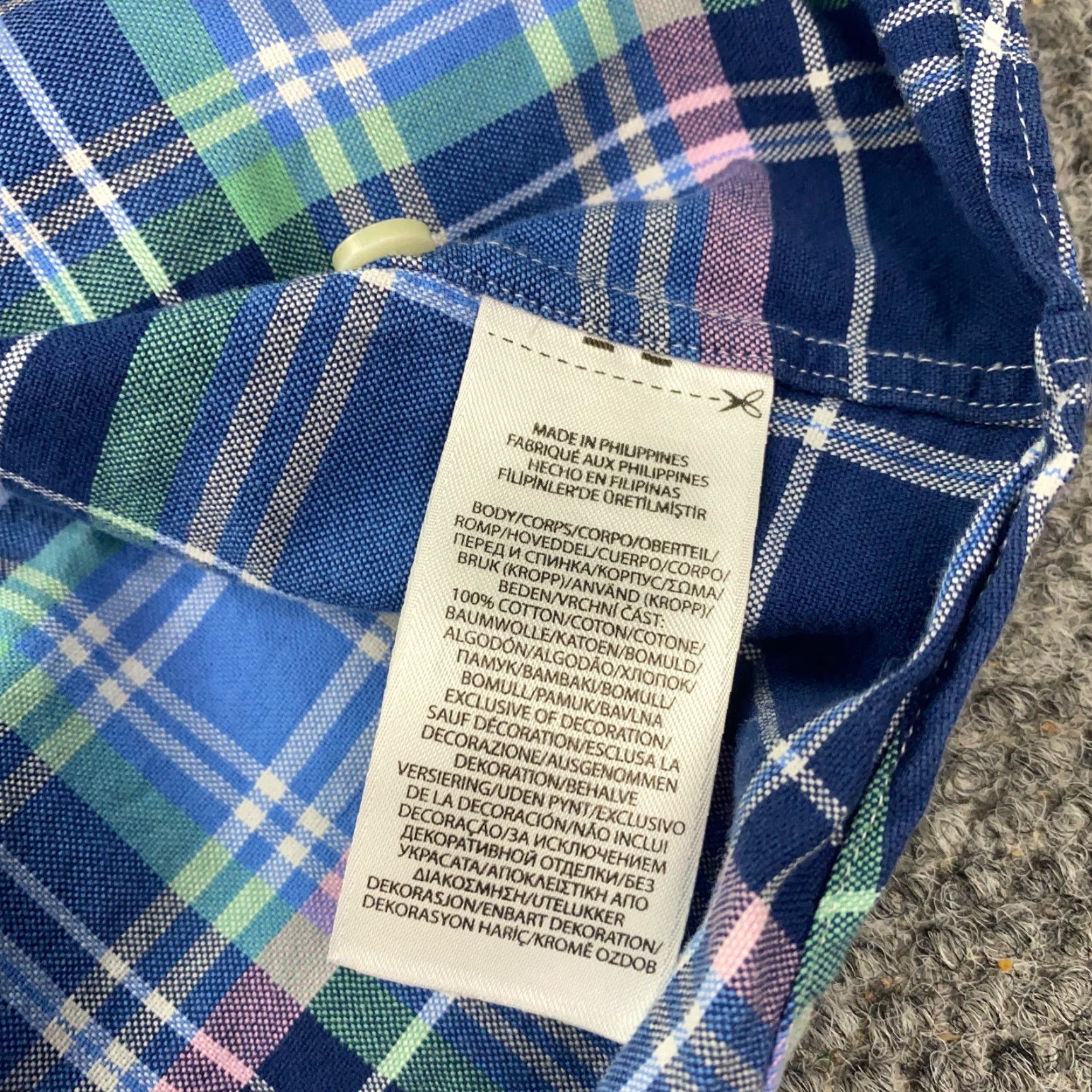 Ralph Lauren Ralph Lauren Classic Fit Button-Up Shirt XL Blue Plaid Long Sleeve Mens Size US XL / EU 56 / 4 - 5 Thumbnail