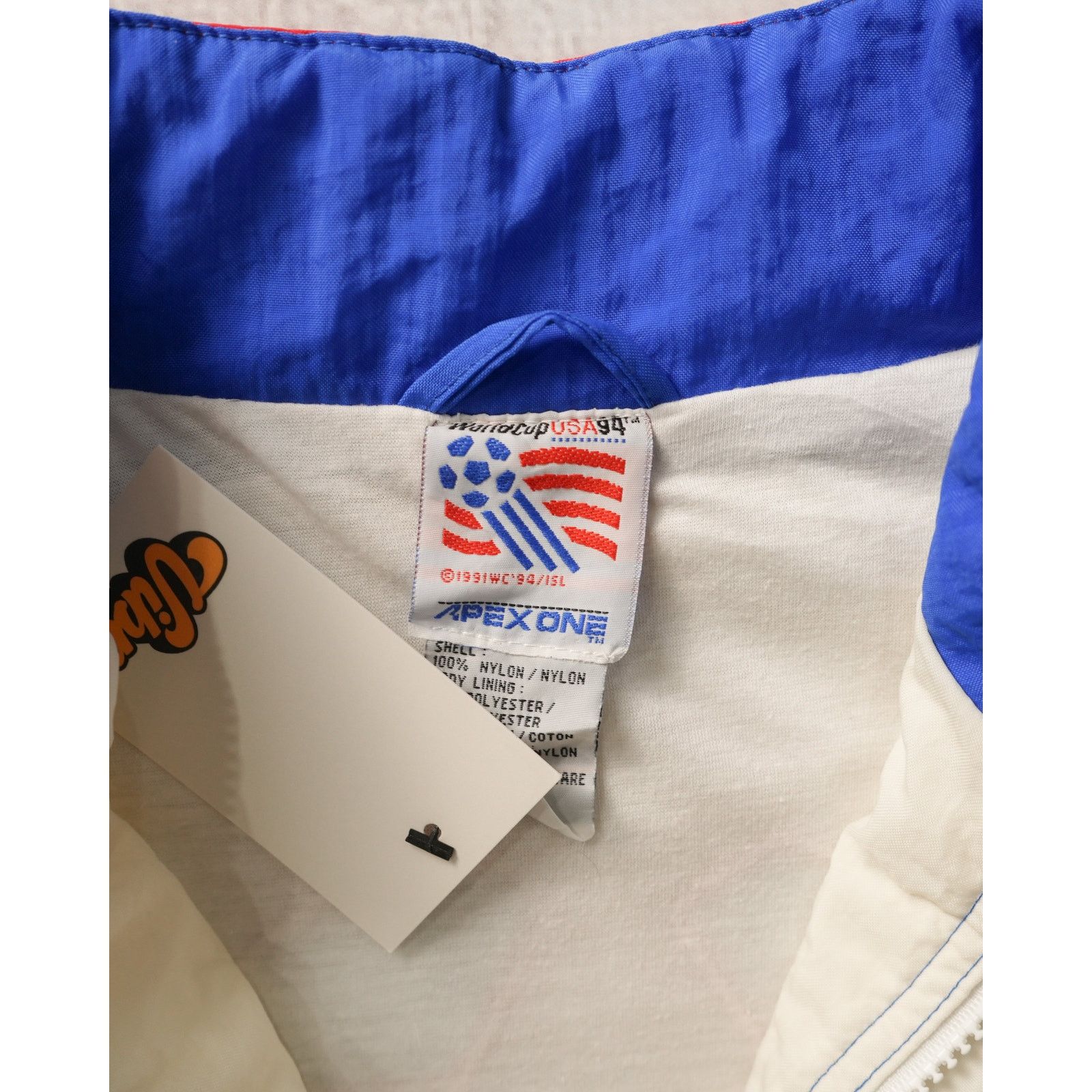 The Unbranded Brand Vintage 90s World Cup White Windbreaker - Men's Medium Size US M / EU 48-50 / 2 - 3 Thumbnail