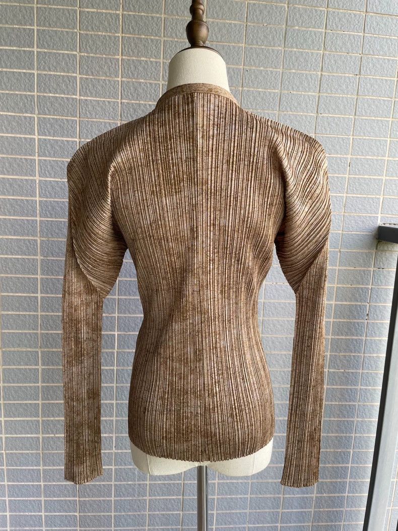 Issey Miyake Issey Miyake Chinese-style stand-up collar top Size L / US 10 / IT 46 - 4 Thumbnail