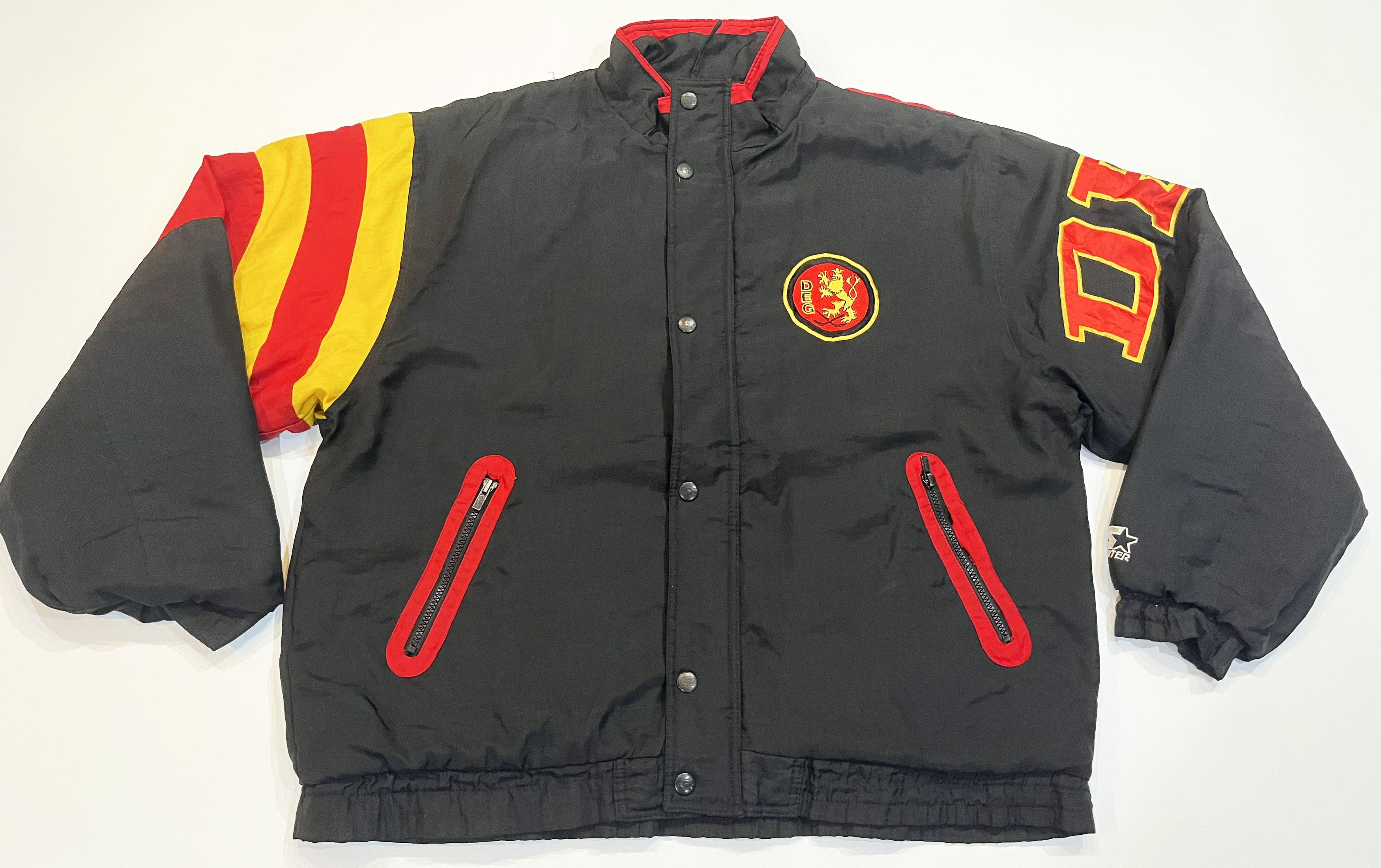 Starter Vintage Starter Düsseldorfer DEG Eishockey Full Zip Jacket Size US L / EU 52-54 / 3 - 1 Thumbnail
