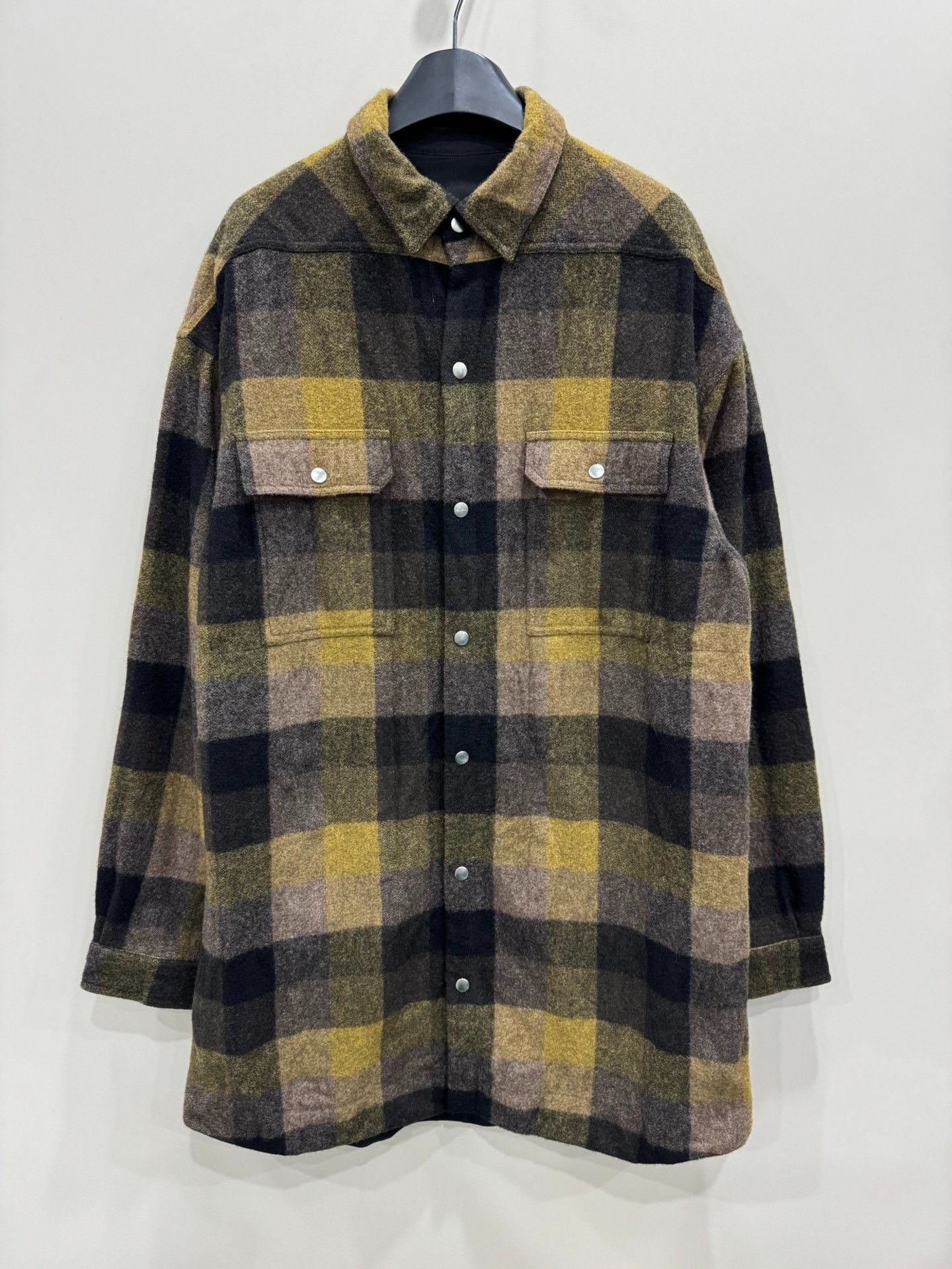 Rick Owens Rick Owens Cashmere Plaid Shirt Size US M / EU 48-50 / 2 - 1 Thumbnail