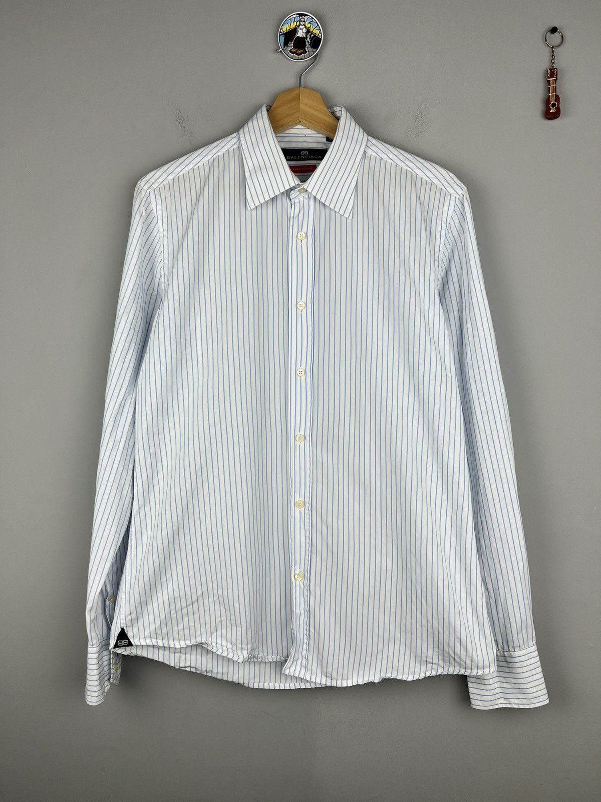 Balenciaga × Vintage Vintage Balenciaga Button Up Longsleeve Shirt Size US M / EU 48-50 / 2 - 1 Thumbnail