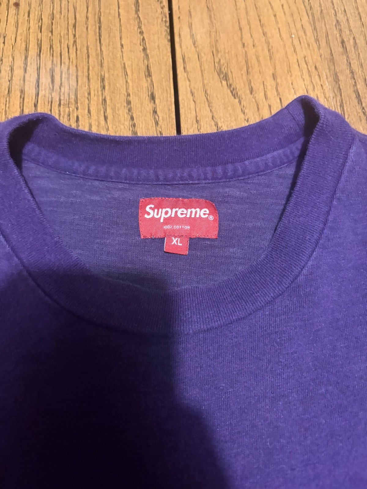 Supreme Supreme Purple Pocket Tee XL Size US XL / EU 56 / 4 - 3 Thumbnail