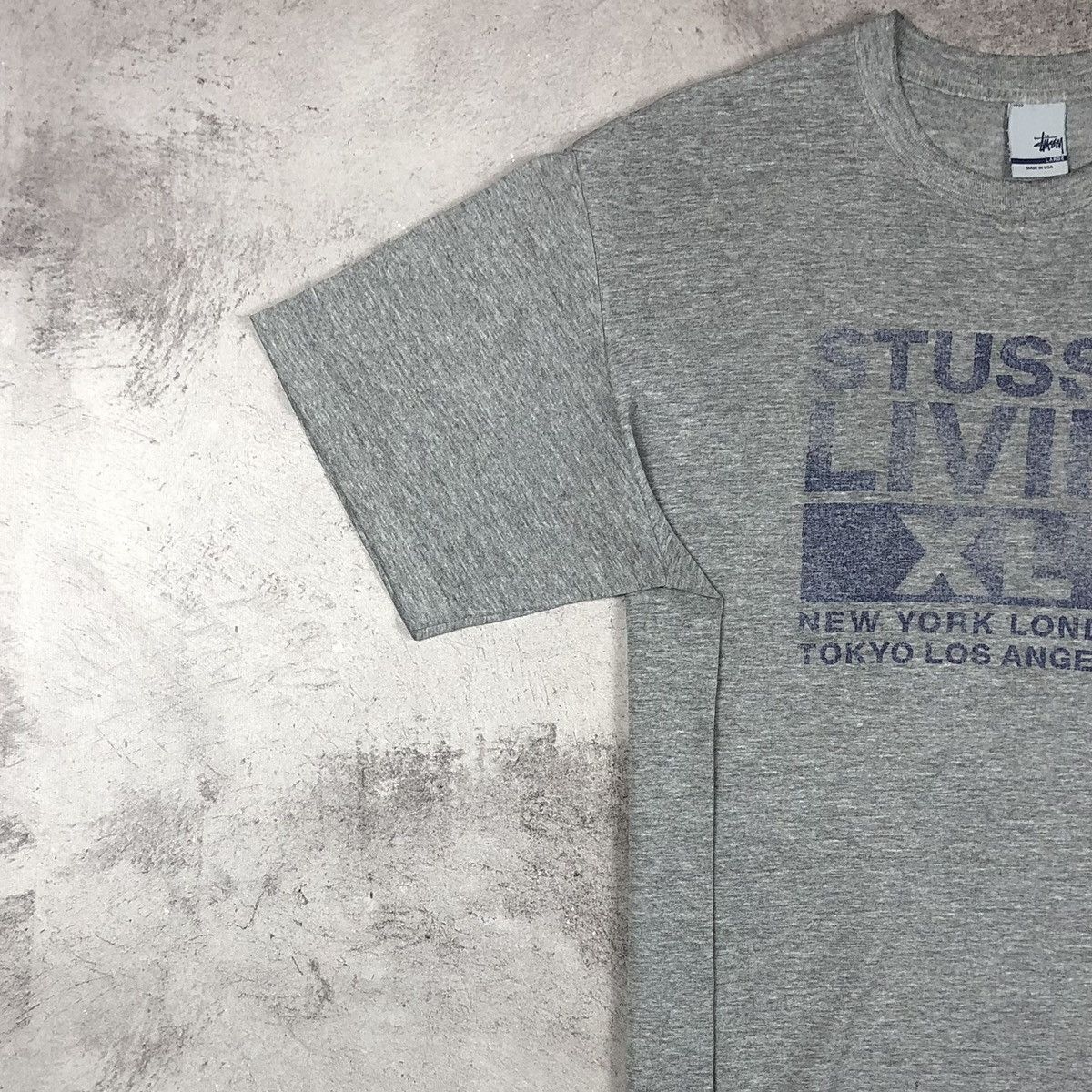 Stussy Vintage Stussy USA Livin’ XL Single Stitch Tee Size US L / EU 52-54 / 3 - 6 Thumbnail