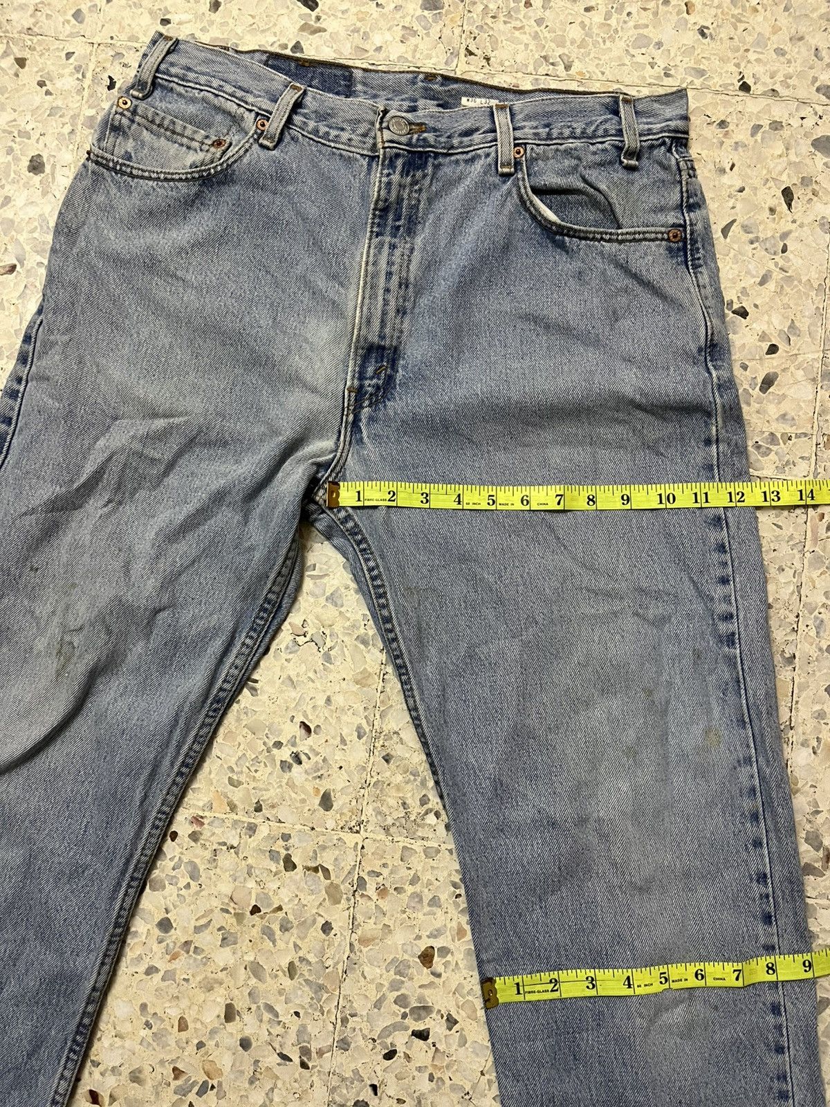 Levi's Vintage Clothing Vintage 90s light blue wash Levi’s 505 faded Size US 35 - 15 Thumbnail